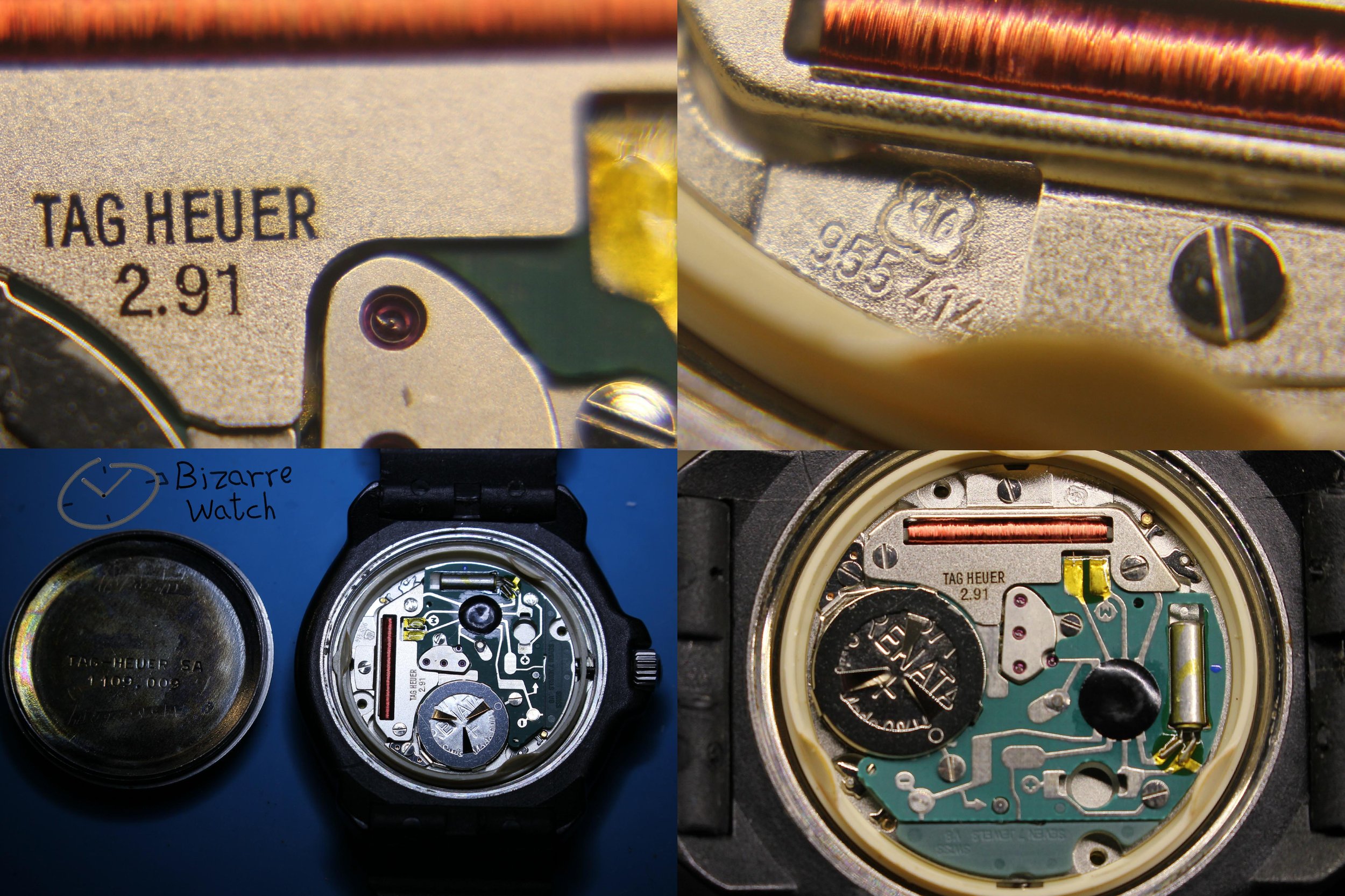 eta 955.414 movement calibre caliber 2.91 Vintage TAG HEUER Formula 1 200M All Black With Date 383.513 Watch men unisex