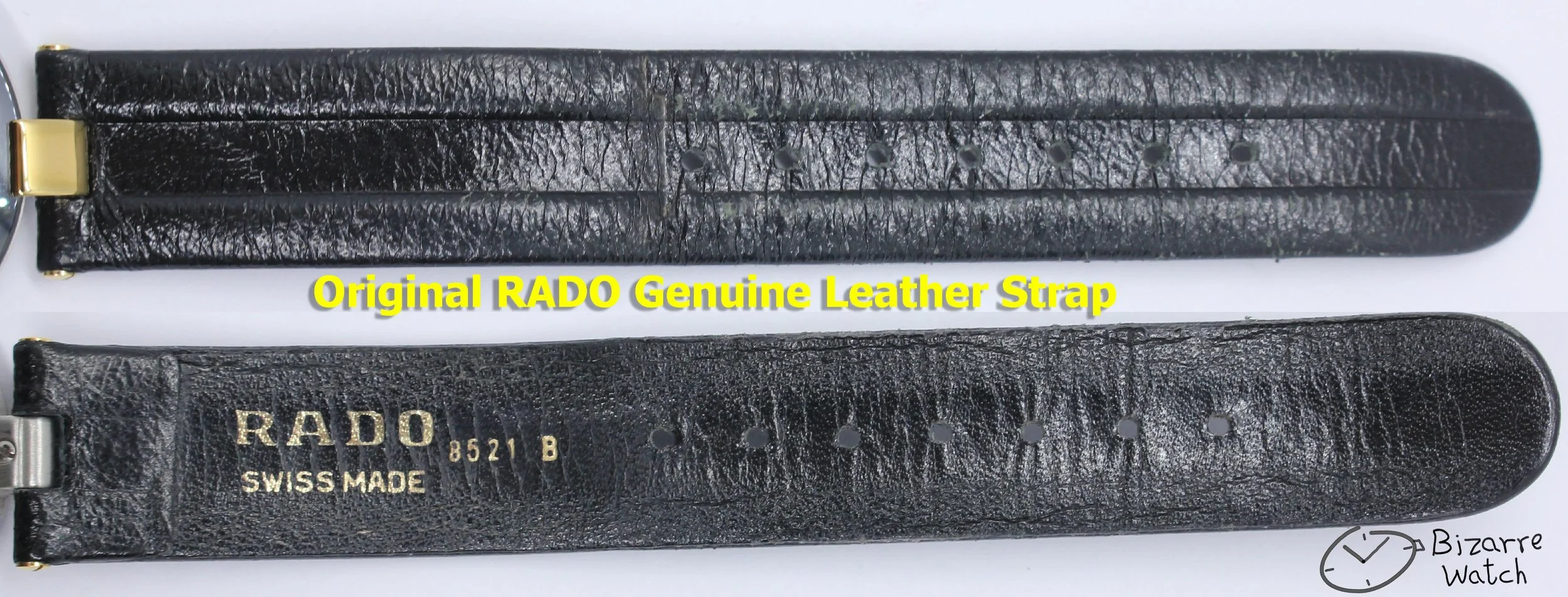 8521 B Genuine Leather strap  All Original Vintage Rado La Coupole 129.4075.4N 129.4075.4 Watch unisex women men bizarre