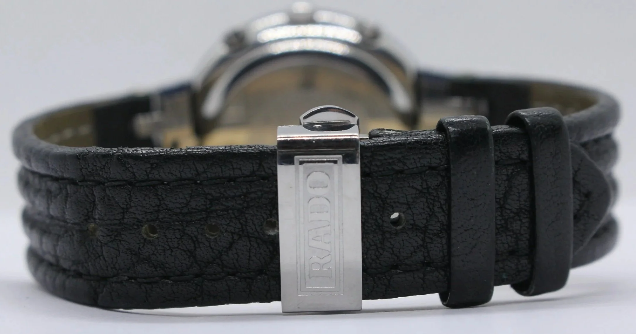 Leather Rado Mini Diamaster diamaster Diastar 34mm Chronograph Tungsten Carbide Red black 538.0470.3 women unisex men bizarrewatch