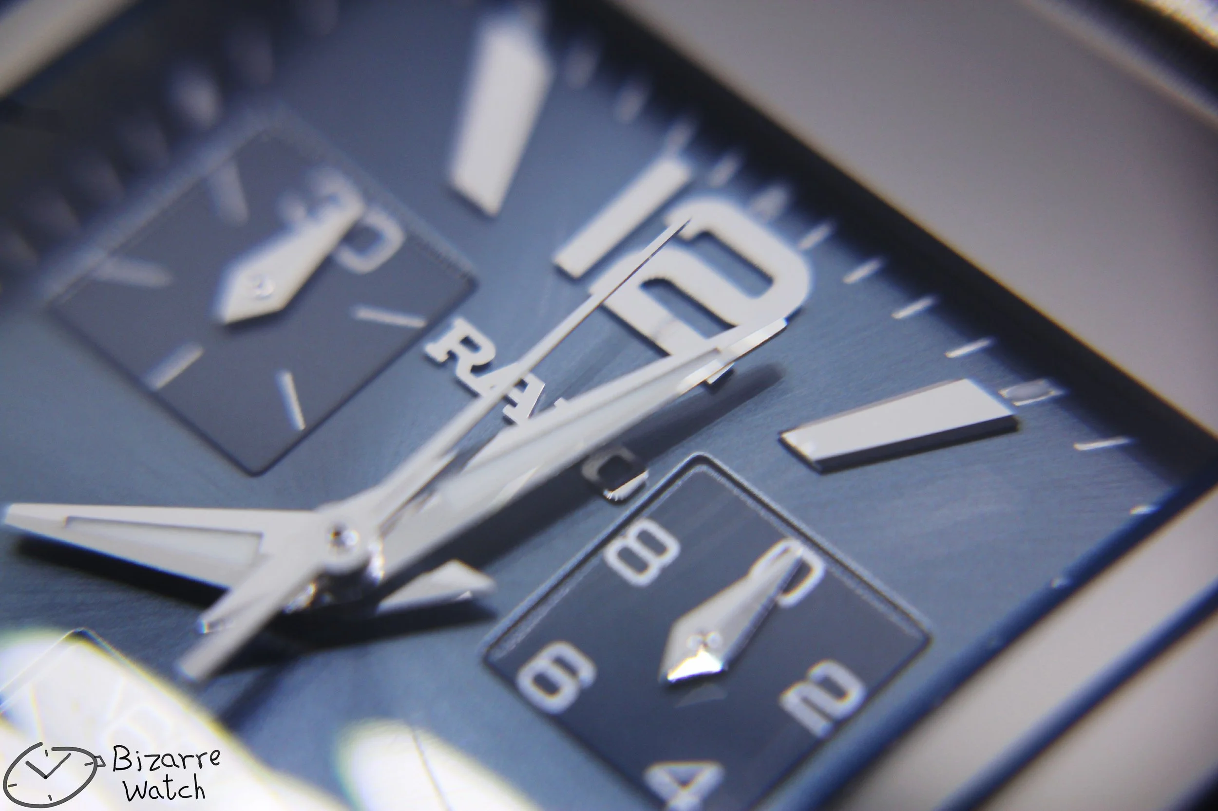 dial 020 hands logo crown Rado Diastar Chronograph Integral 538.0591.3 Ceramic blue silver Watch Titanium men unisex women