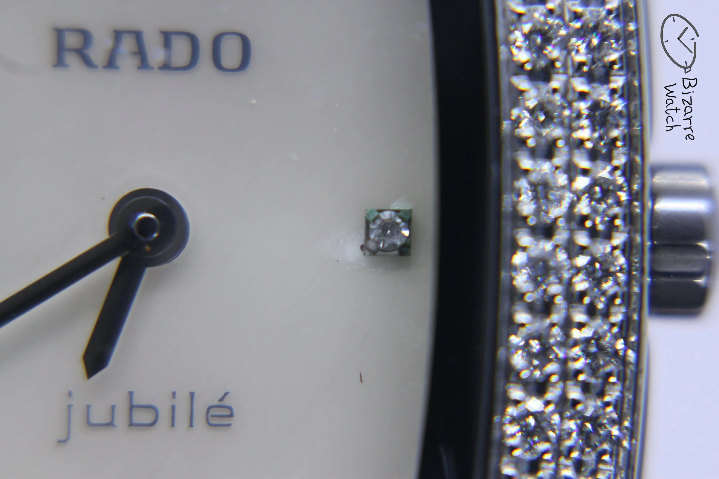 diamonds mop dial 090 hands crown logo Diamond Rado Sintra Jubilé jubilee jubile Mother Of Pearl 22mm 153.0578.3 Ceramic Watch ladies women titanium silver bizarre