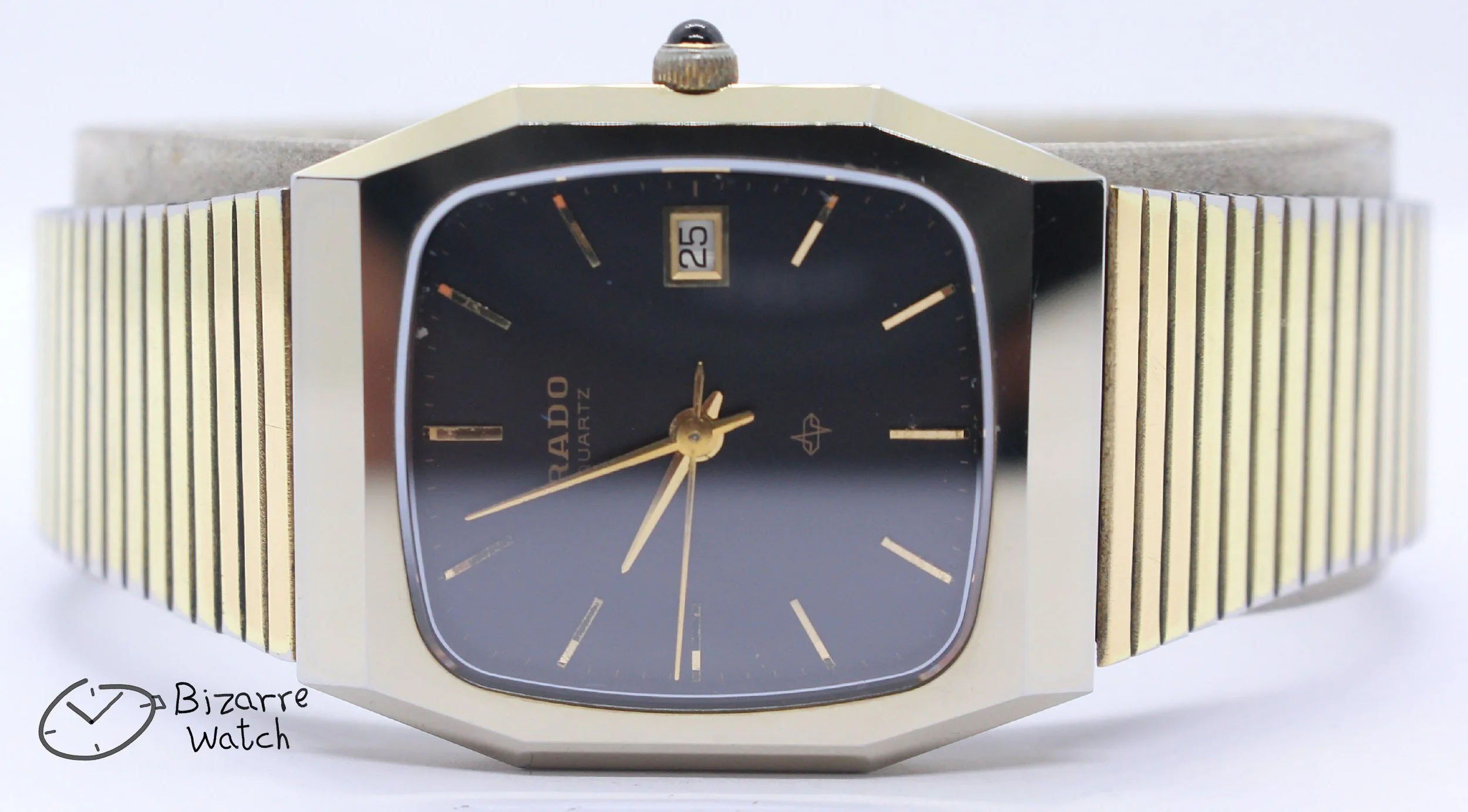 goldplated gold plated bracelet Vintage Scratchproof Rado Diastar 129.9500.9 Tunsgten Carbide Goldplated Watch men women unisex pre-owned pre-owned bizarre