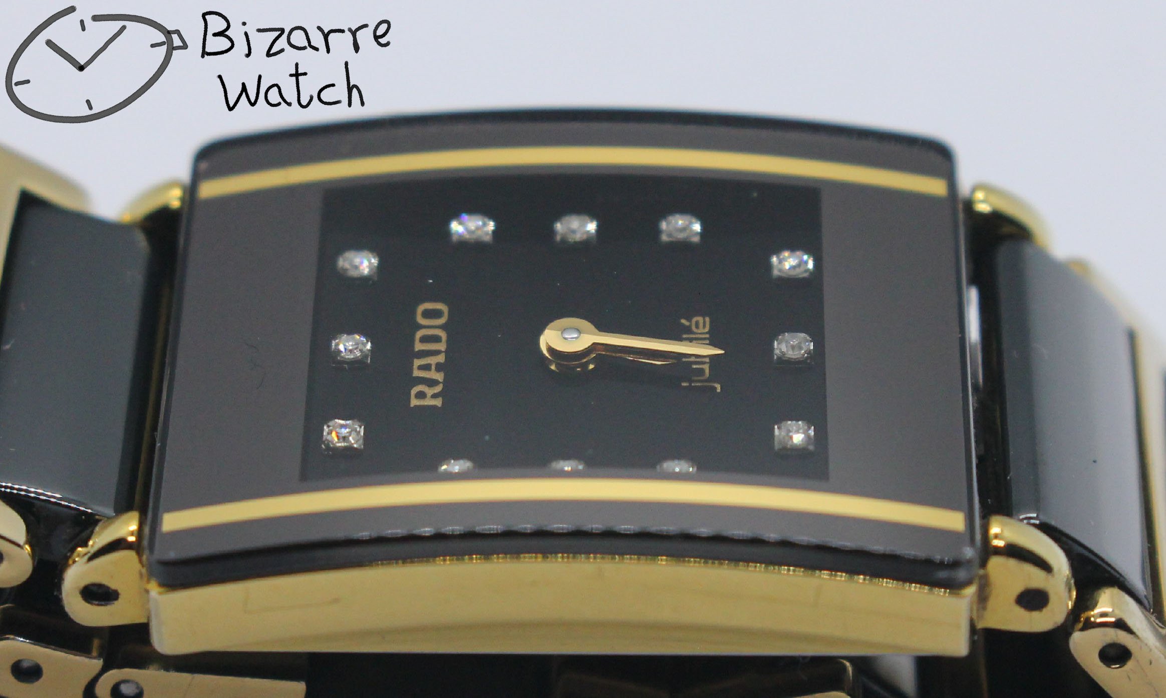 polarised polarized lens view Rado Jubilé Jubile Scratchproof gold Black Ceramic Diastar Integral 153.0383.3 Watch Rado Integral Jubilee 153.0283.3 153.0283.3N bizarre bizarrewatch women ladies