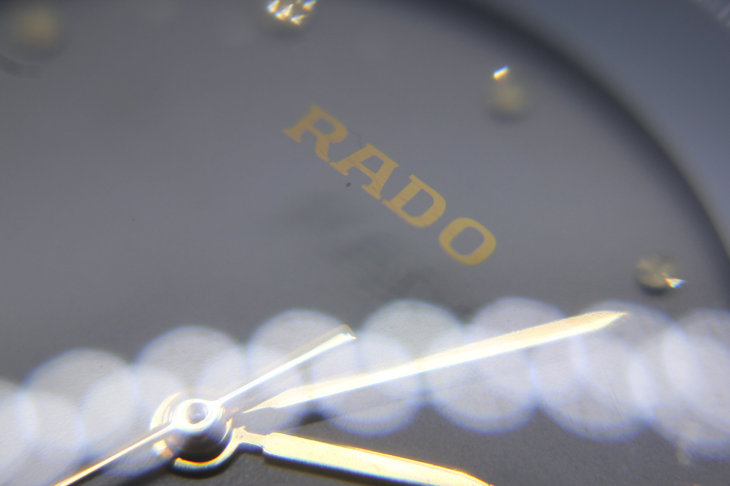 dial hands logo Scratchproof Rado Coupole Silver 129.0326.3 Ceramic Band Domed Sapphire Watch men women unisex vintage bizarre