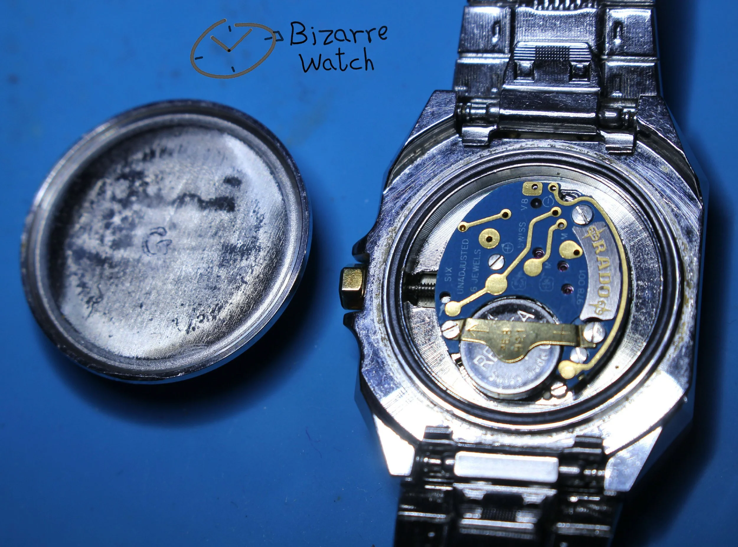 eta 978.001 Vintage Ladies Rado 24mm Goldplated 133.9006.4 Black Dial New Battery renata Watch