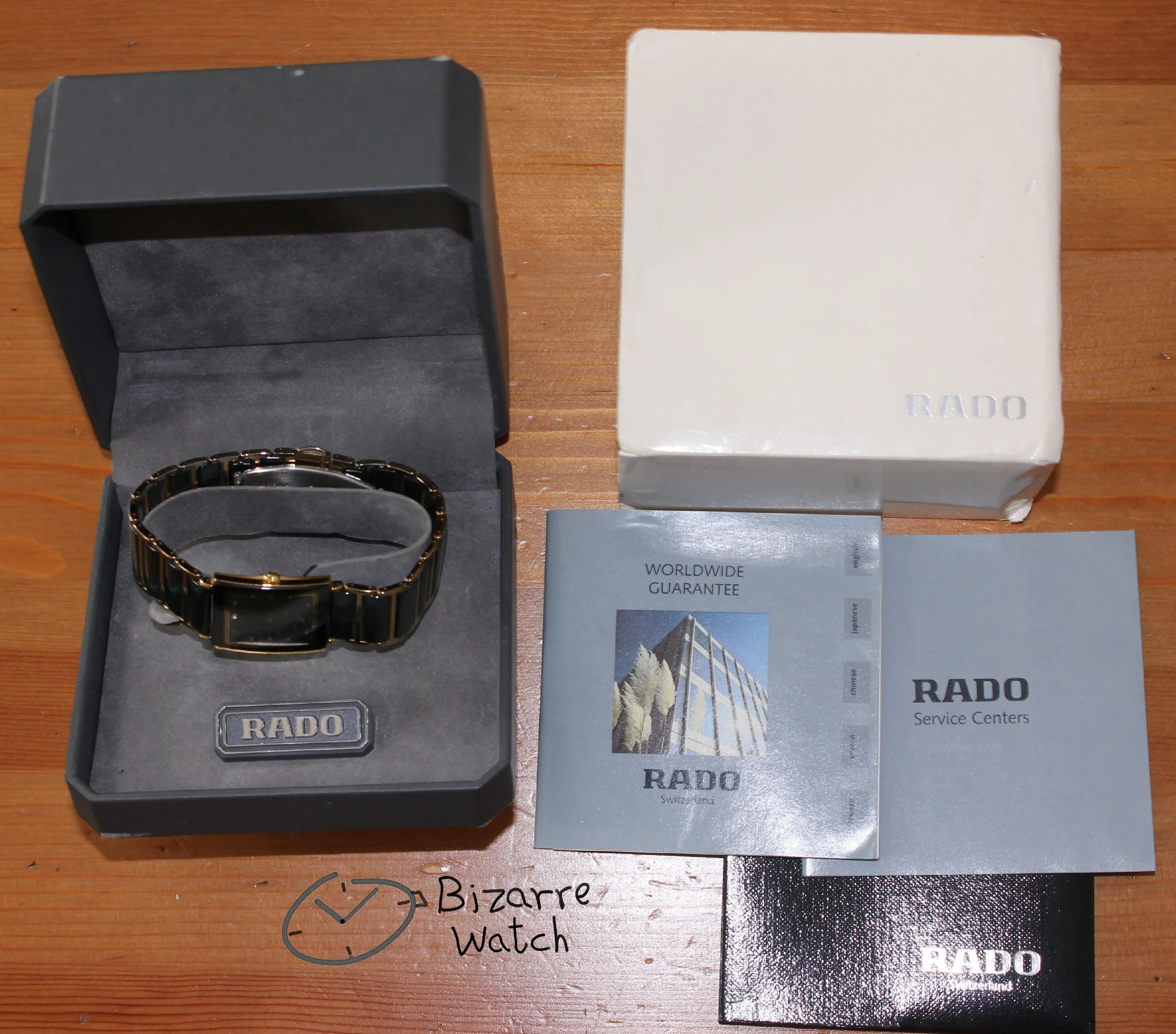 warranty guarantee card box papers vintage Scratchproof Rado Integral Diastar Ceramic 160.0281.3N 160.0281.3 Watch bizarre men unisex women preowned used