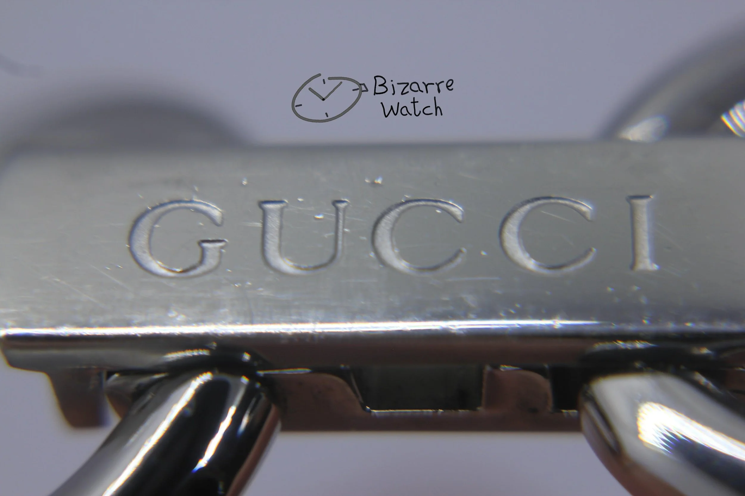 buckle clasp 1500 vintage Ladies GUCCI 1500L Silver Dial Stainless Steel Watch women bizarre