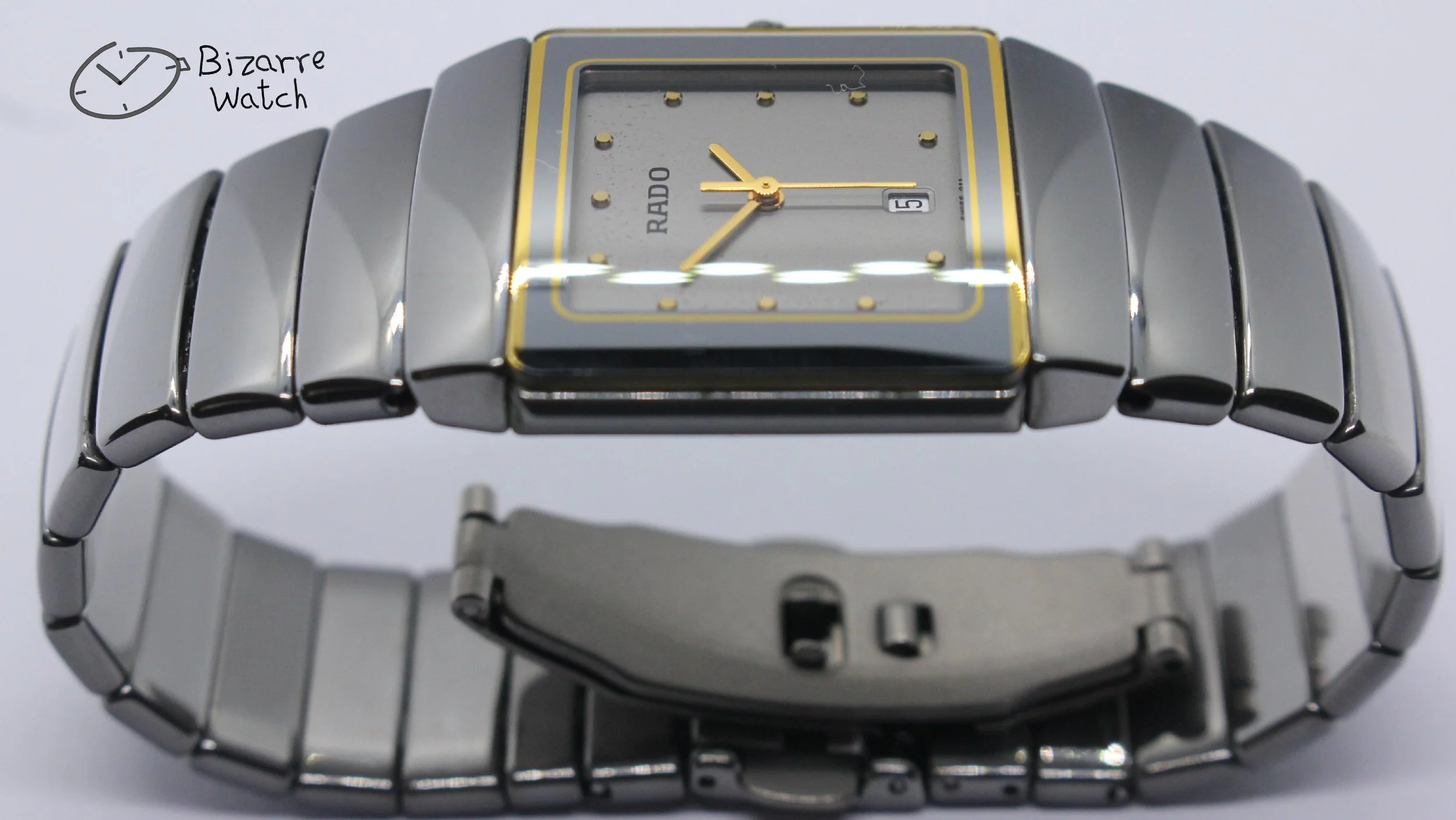 side polarised polarized lens view vintage scratchproof Rado Diastar Sintra 29mm Silver 152.0332.3 Ceramic Titanium Watch bizarre women men unisex