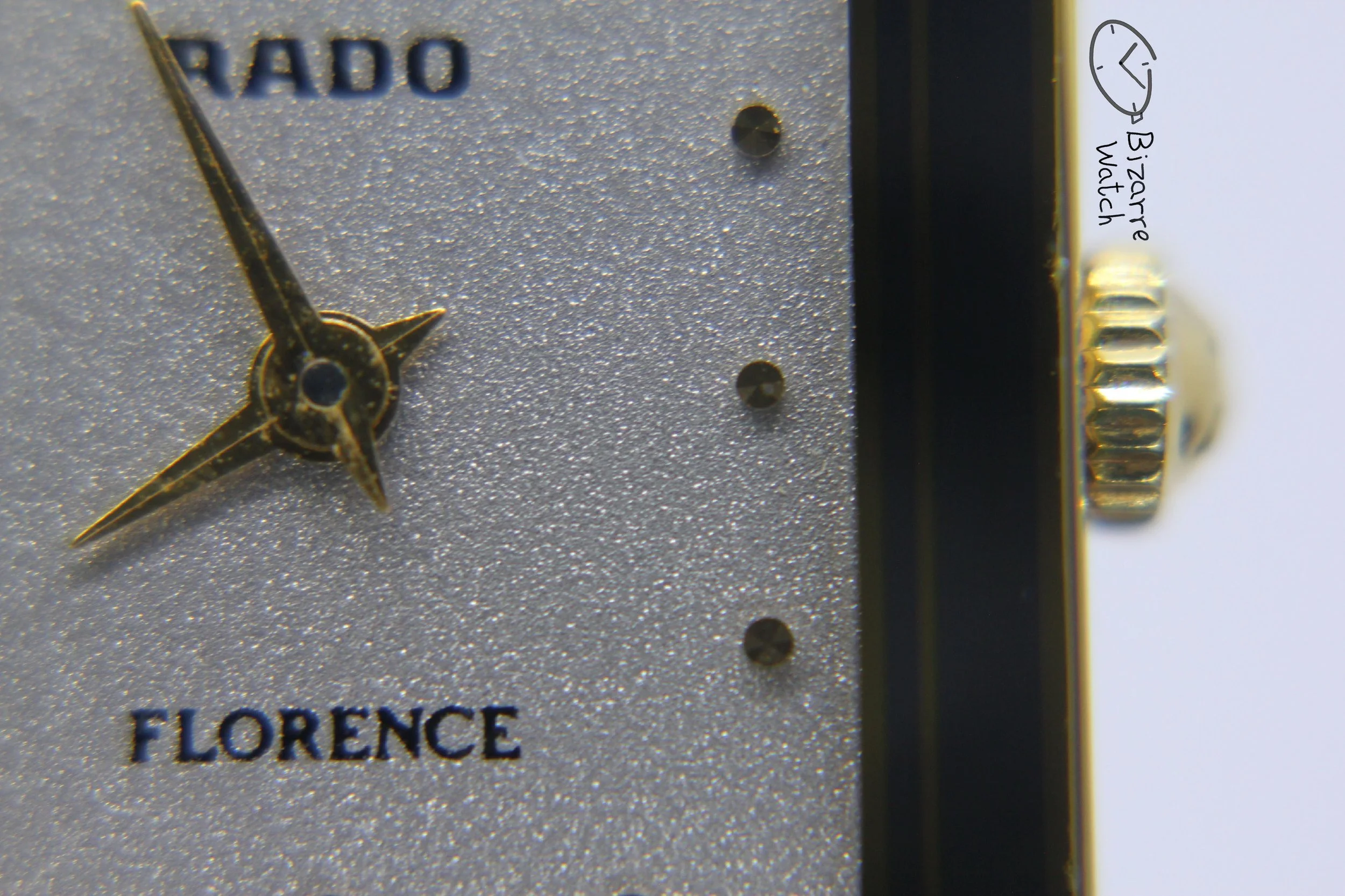 hands logo 011 women Ladies Rado Florence 153.3606.2 153.3606.2n  Two Tone Bracelet Sapphire Crystal Watch bizarrewatch bizarre