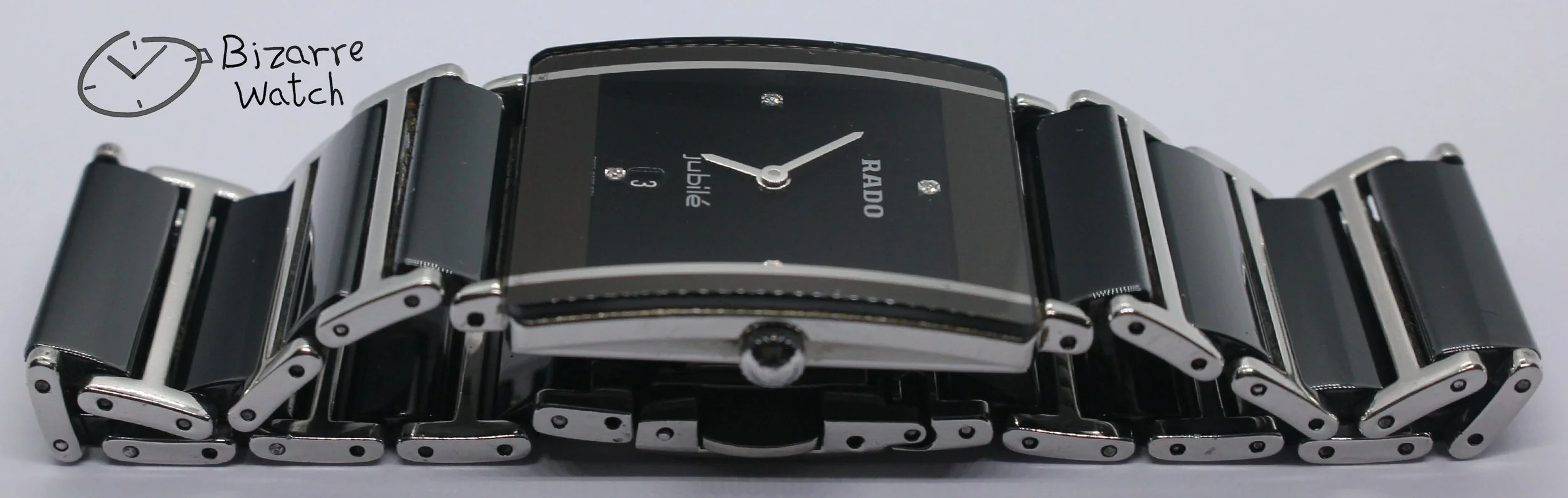 polarised polarized lens view Scratchproof Rado jubile jubilee Jubilé Black Ceramic Diastar Integral 160.0486.3 Watch women men unisex bizarrewatch bizarre