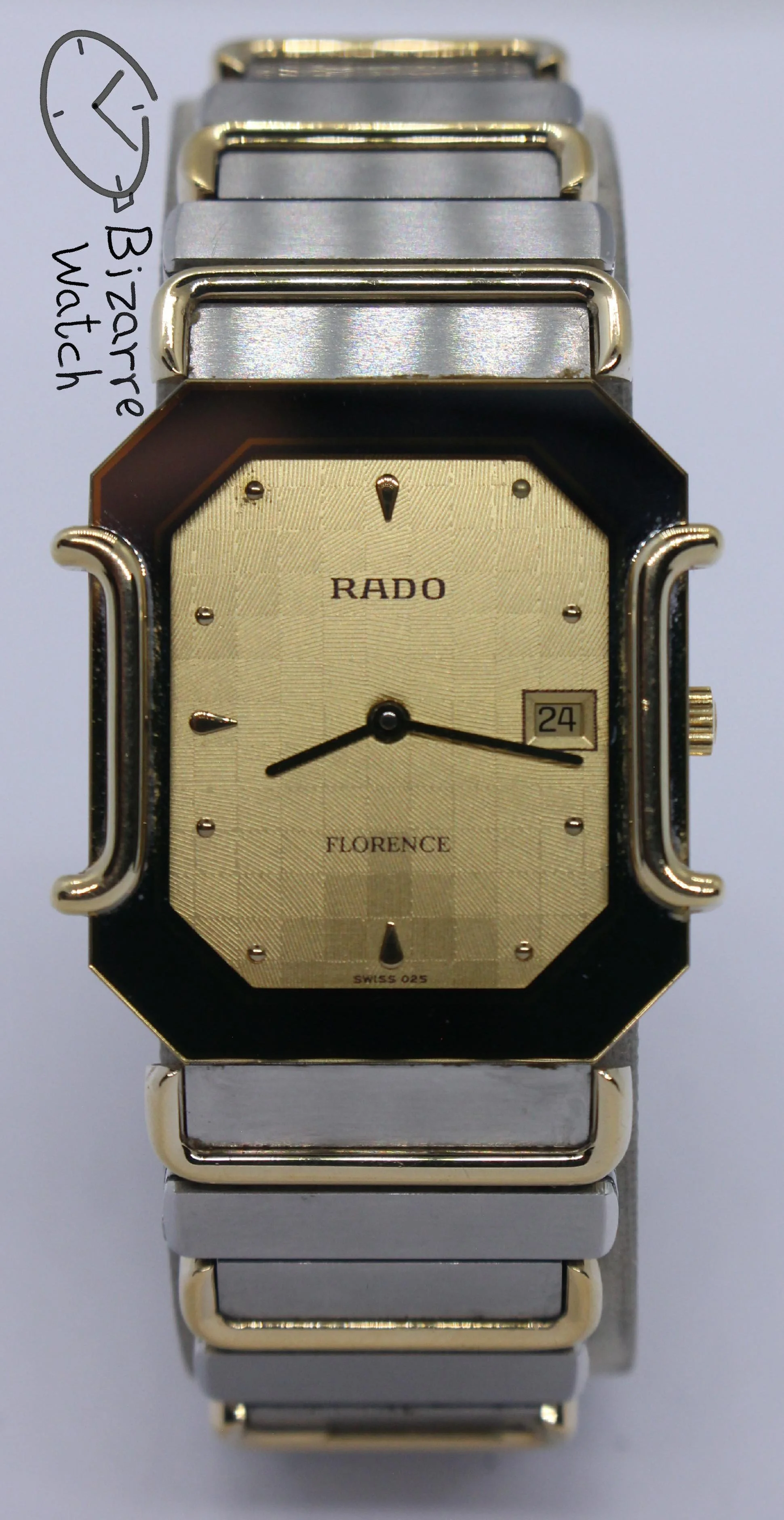 Rare Vintage Rado Florence 160.3409.2 Two Tone 28mm Watch unisex men women ladies