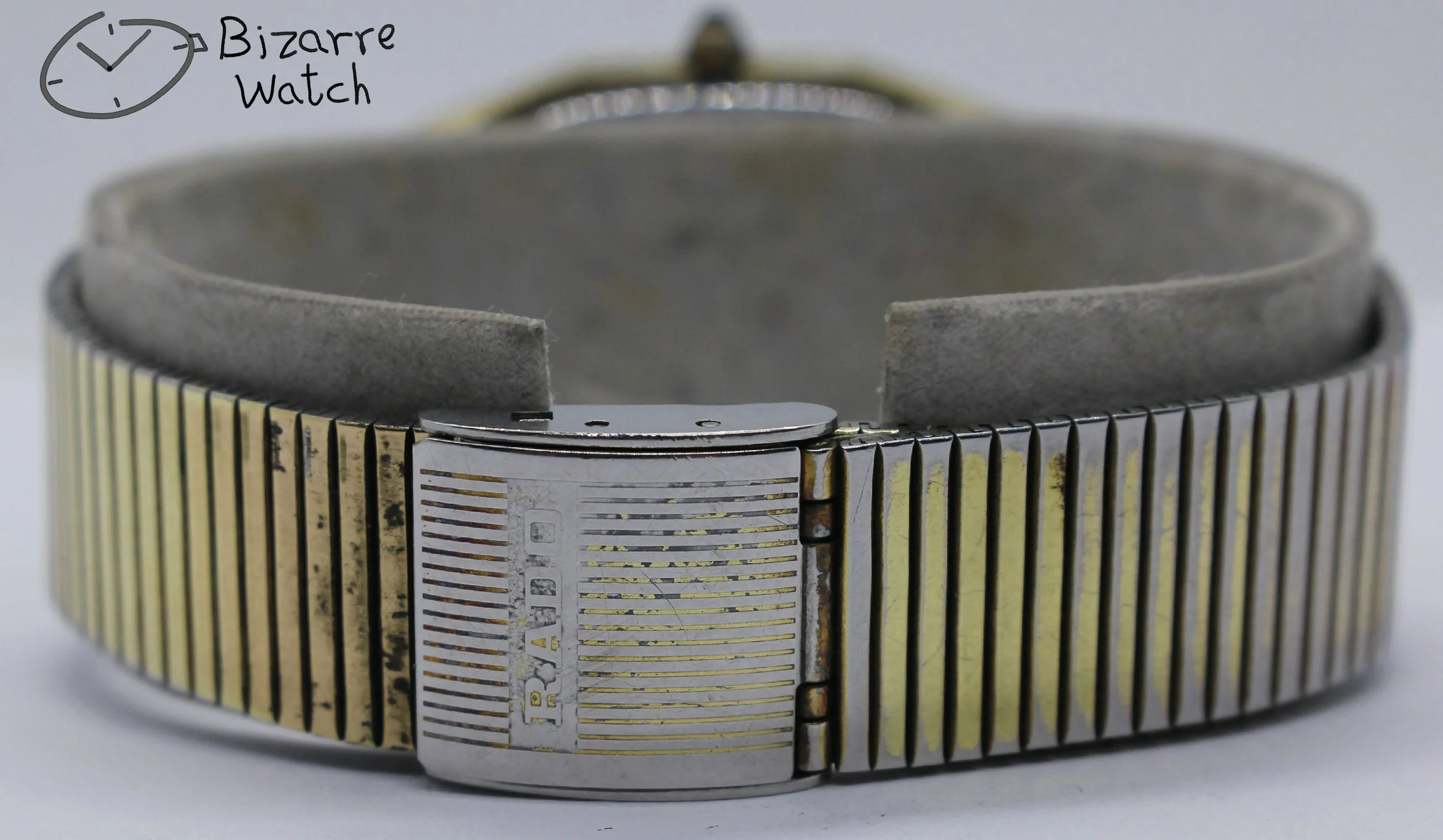 clasp band links goldplated gold plated bracelet Vintage Scratchproof Rado Diastar 129.9500.9 Tunsgten Carbide Goldplated Watch men women unisex pre-owned pre-owned bizarre