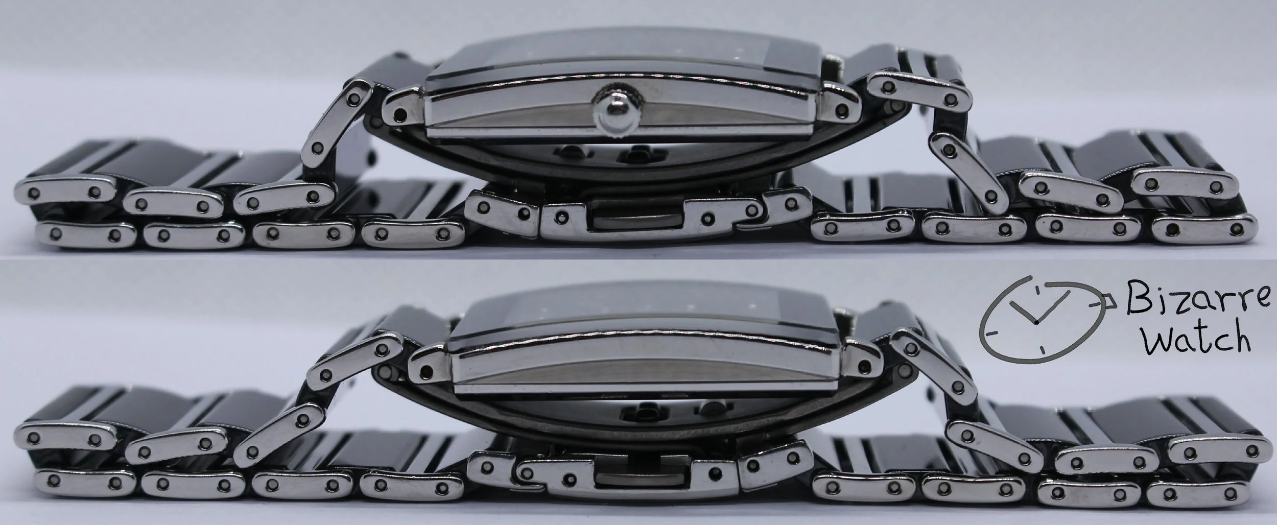 sides Scratchproof Rado Black Ceramic Diastar Integral 160.0486.3 Watch men gents bizarre bizarrewatch