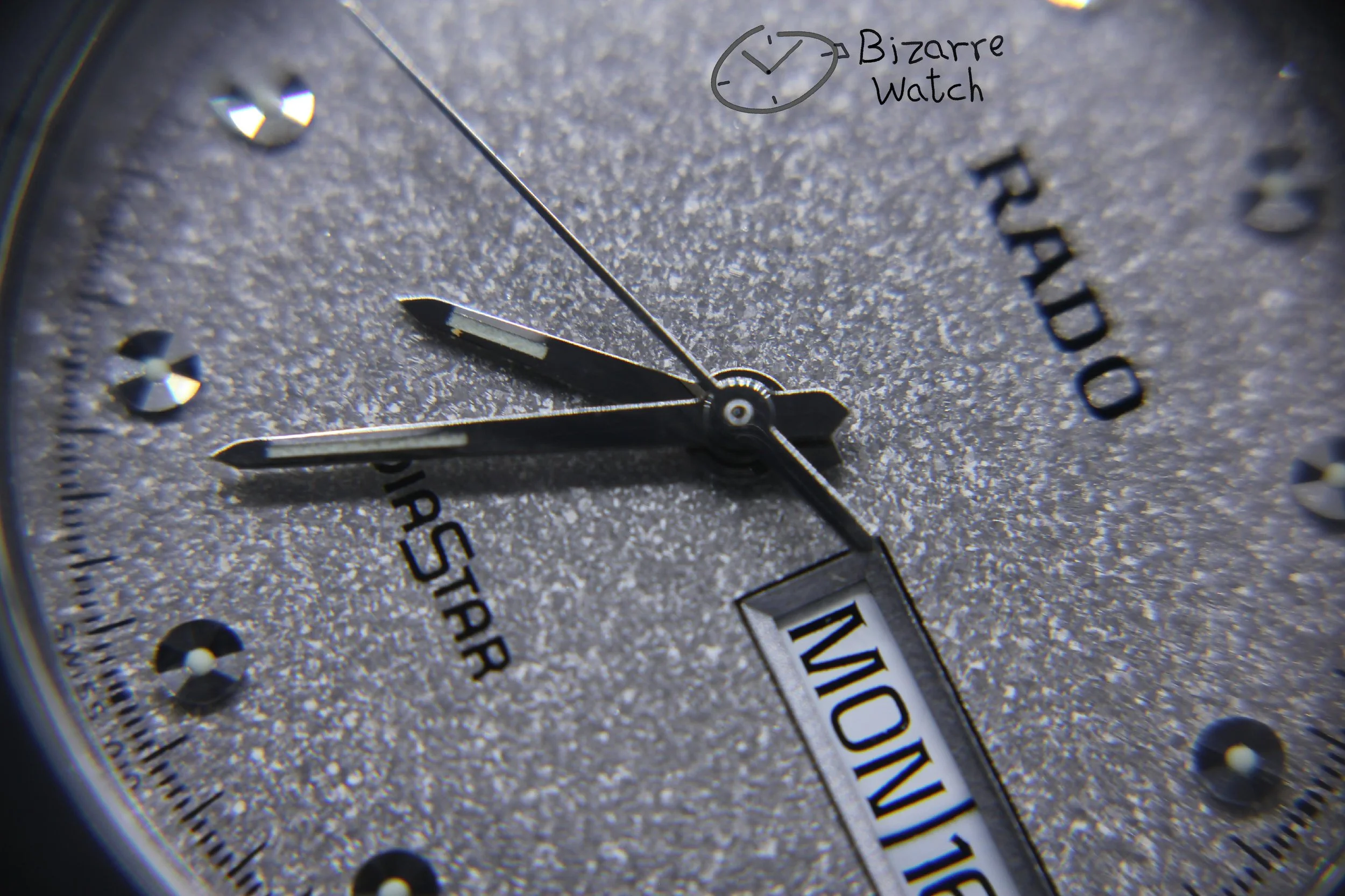 dial 010 hands logo new used vintage Rado The Original 114.0391.3 Silver Tungsten women men watch unisex bizarre day date