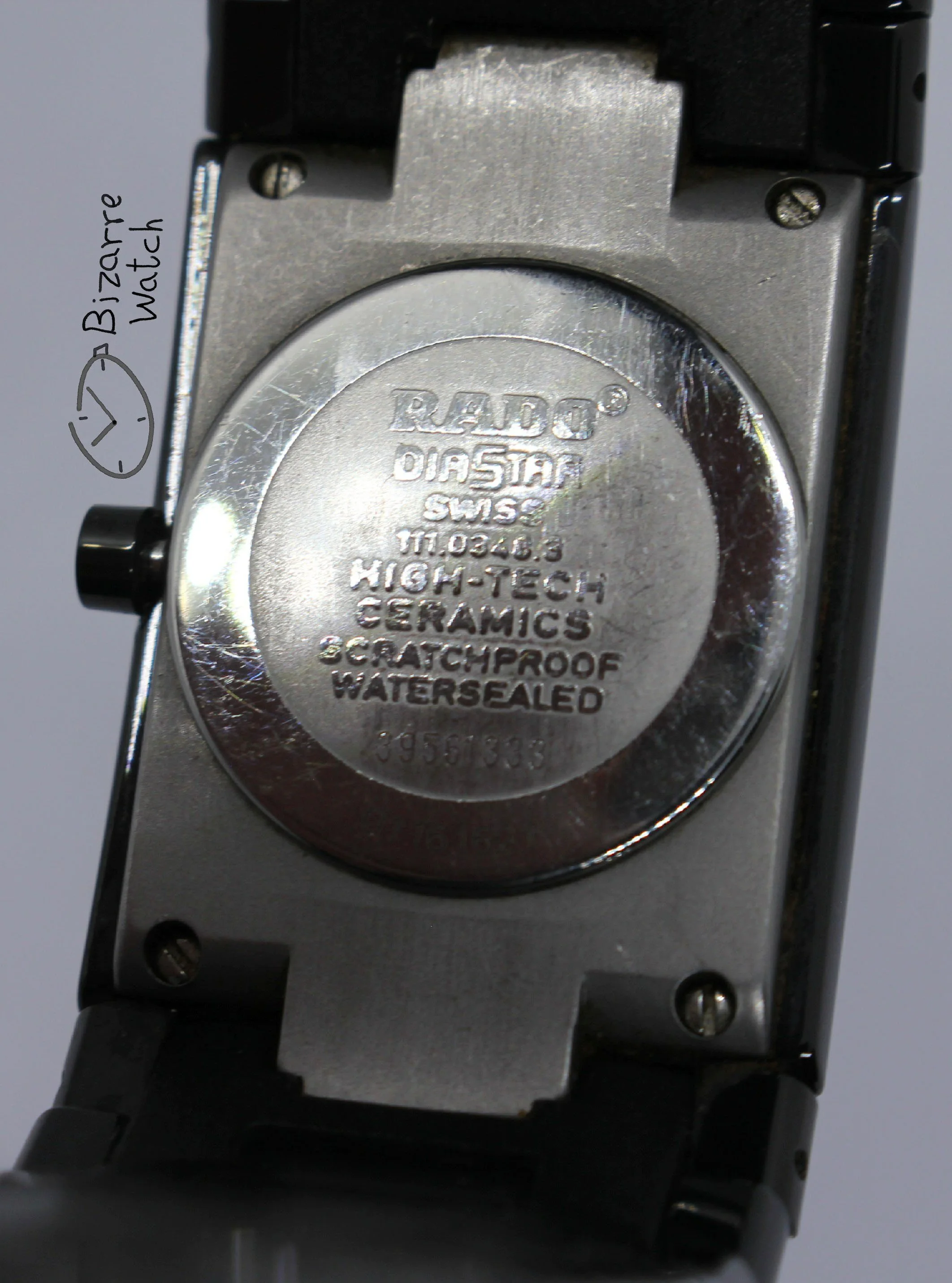 caseback vintage 4 Diamonds 24mm Jubilé Scratchproof Rado Ceramica Jubilee 111.0348.3 Ceramic Watch women men unisex