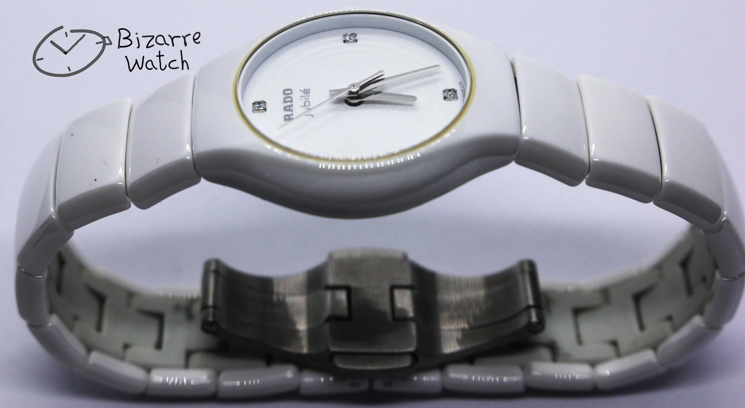 polarised polarized lens view side diamond Diamonds Ladies Rado Jubile Jubilé 318.0696.3 True White Ceramic Watch women ladies scratchproof high tech