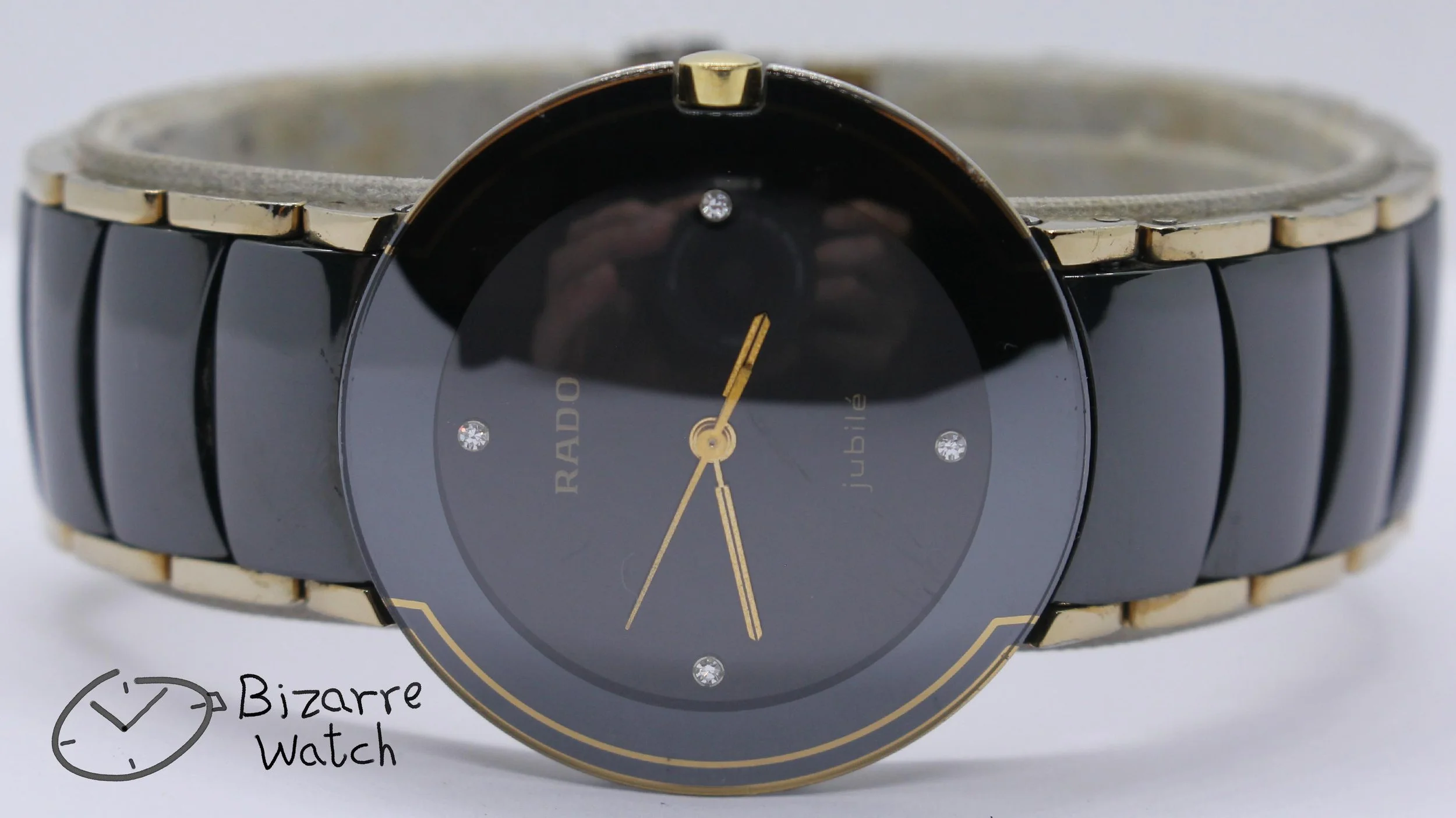 jubilee jubile Diamonds Jubilé Scratchproof RADO Coupole 33mm Black Ceramic 129.0300.3 Watch men women unisex