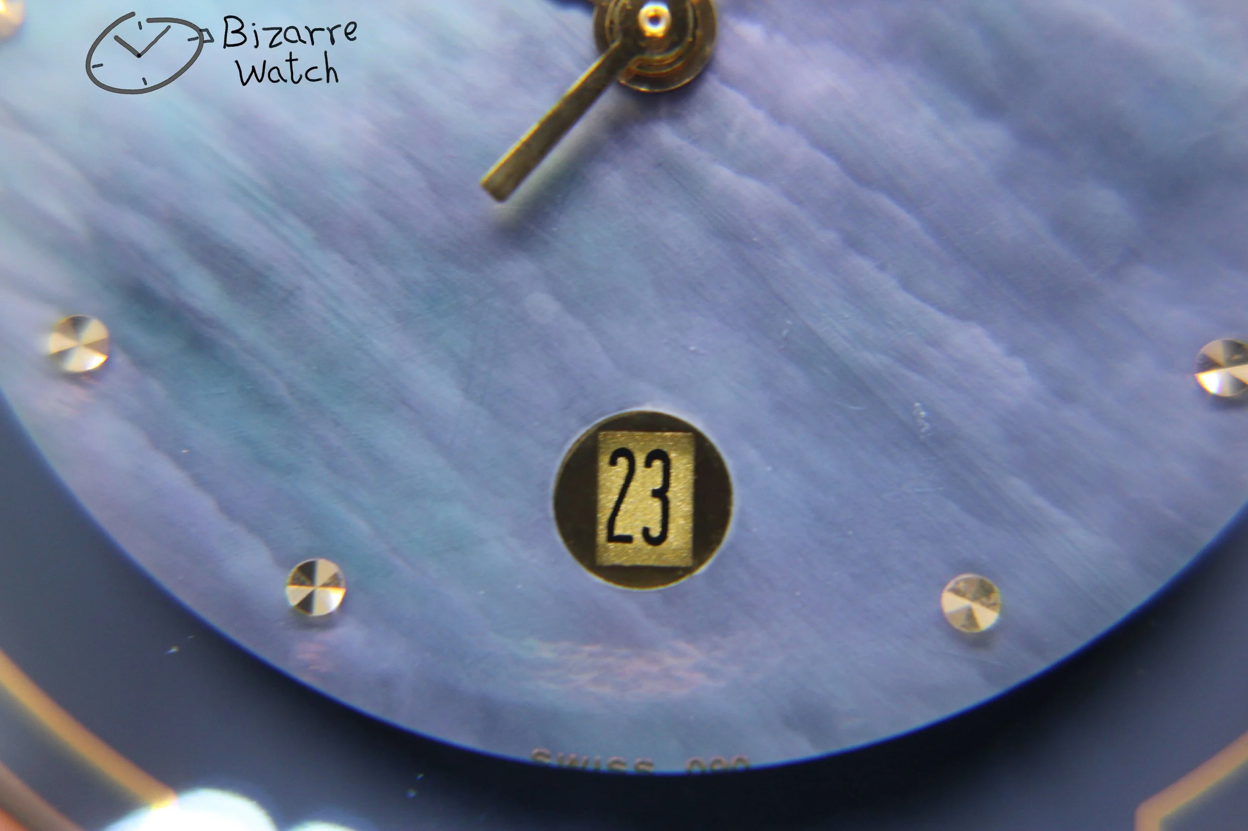 dial 090 hands logo vintage MOP mother of pearl Dial Scratchproof RADO Coupole 33mm Blue Ceramic 129.0358.3 Watch women men unisex bizarrewatch bizarre