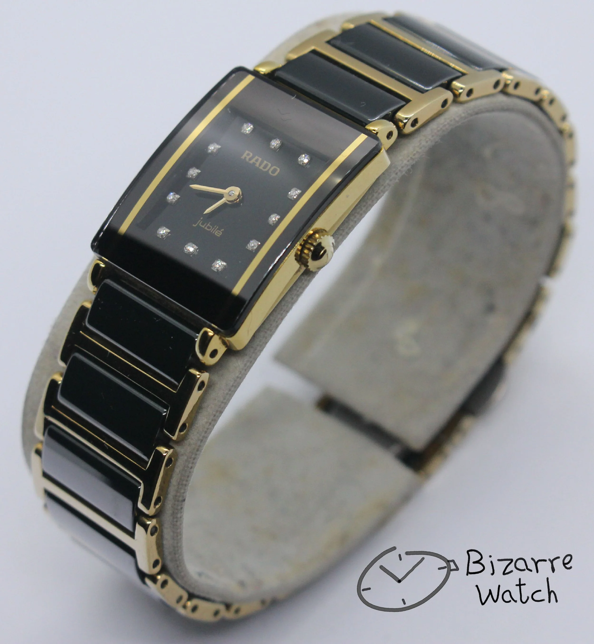 polarised polarized lens view Rado Jubilé Jubile Scratchproof gold Black Ceramic Diastar Integral 153.0383.3 Watch Rado Integral Jubilee 153.0283.3 153.0283.3N bizarre bizarrewatch women ladies