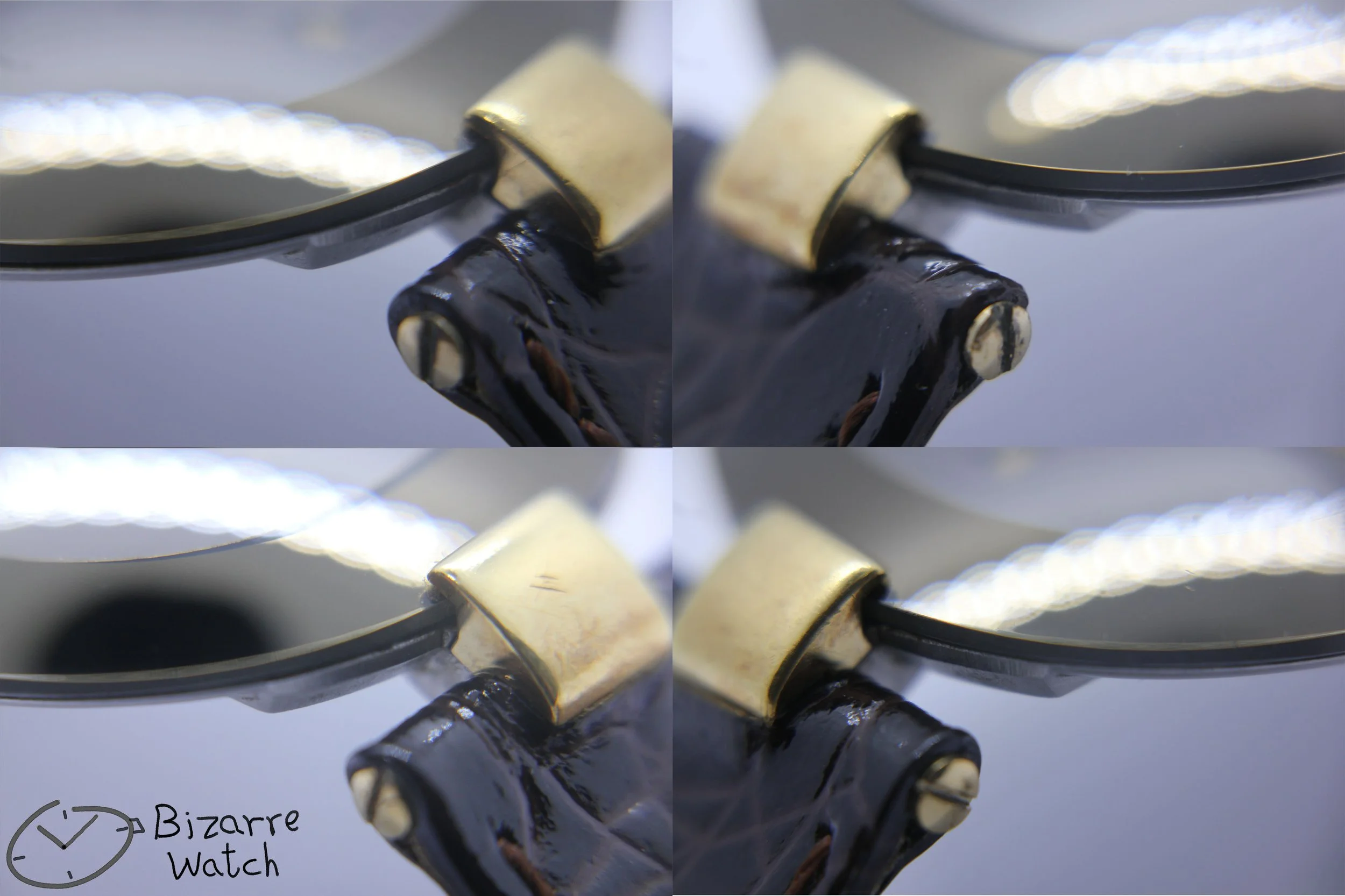 four corner vintage Rado La Coupole 129.3575.4 129.3575.4N 129.4075.4 33mm Domed Brown Sapphire Leather Strap Watch mirror bizarre ladies women men unisex