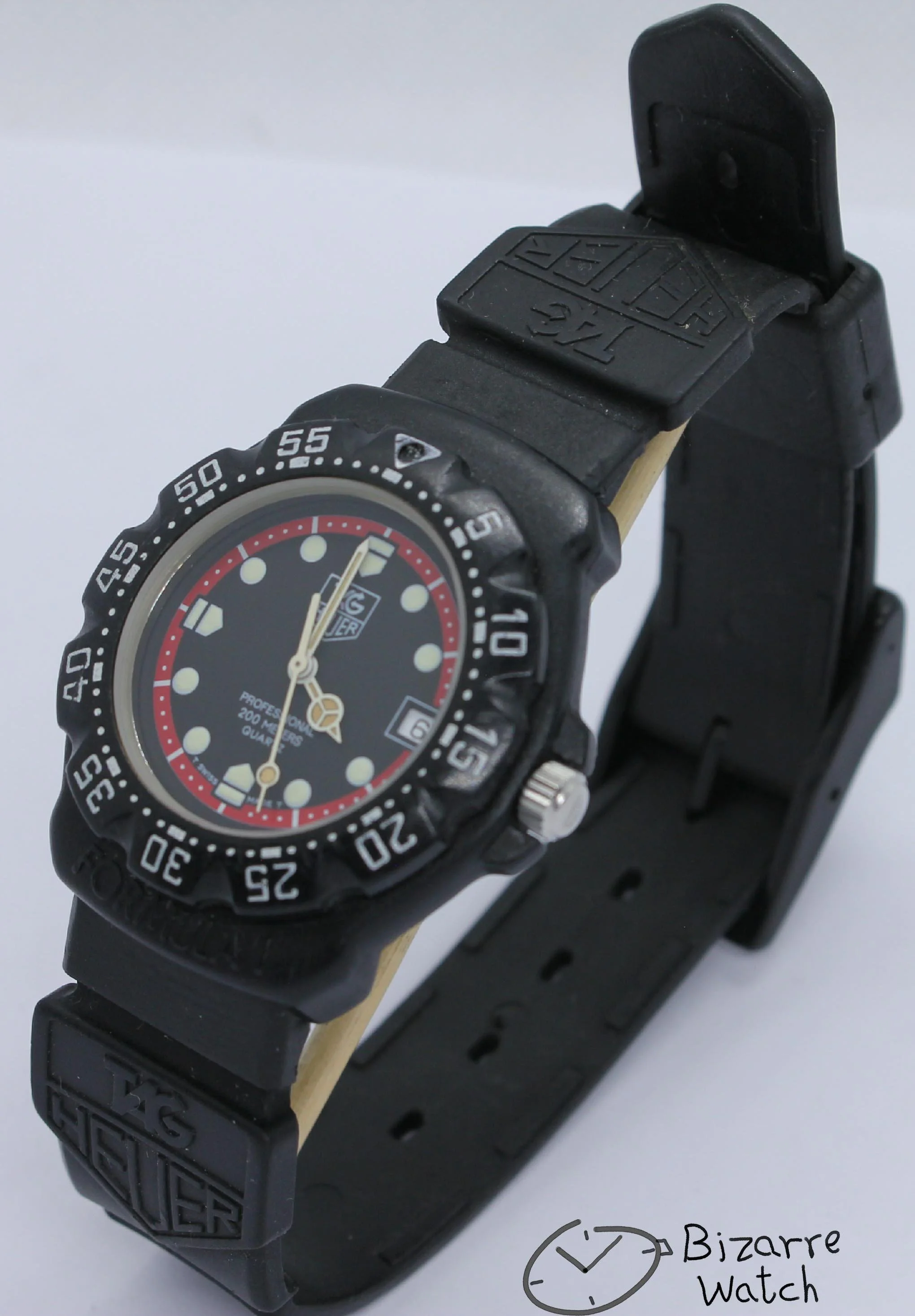 Vintage TAG HEUER Formula 1 200M All Black With Date 383.513 Watch men unisex