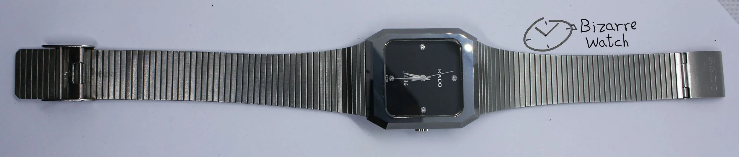 diamond diamonds Jubilé Vintage Rado Jubile Diastar 104.0118.3 Scratchproof 29mm bizarre watch women men