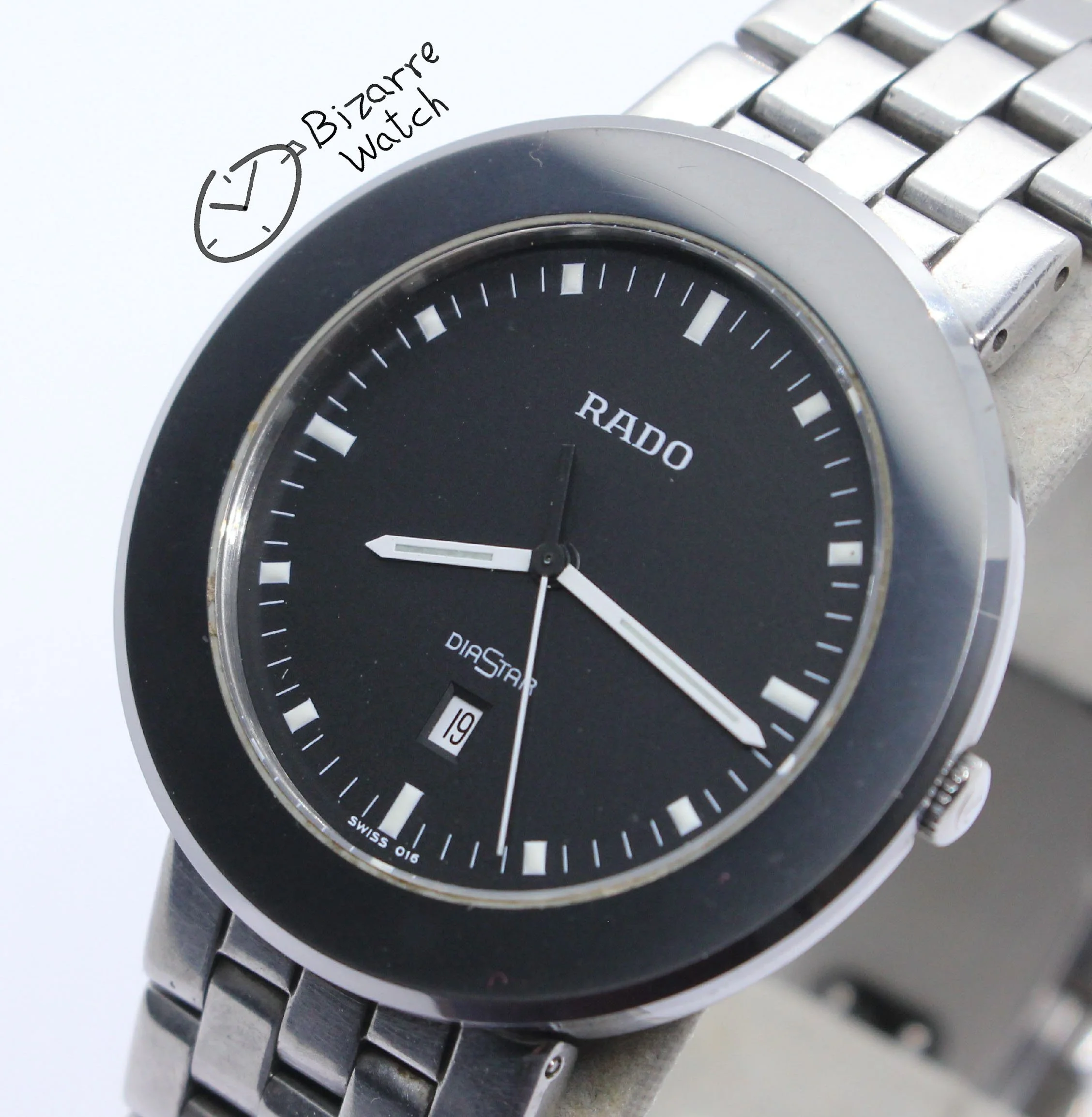 diamaster titanium Scratchproof Rado Diastar 35mm Tungsten Carbide Bezel 152.0341.3 04192 Watch bizarrewatch bizarre