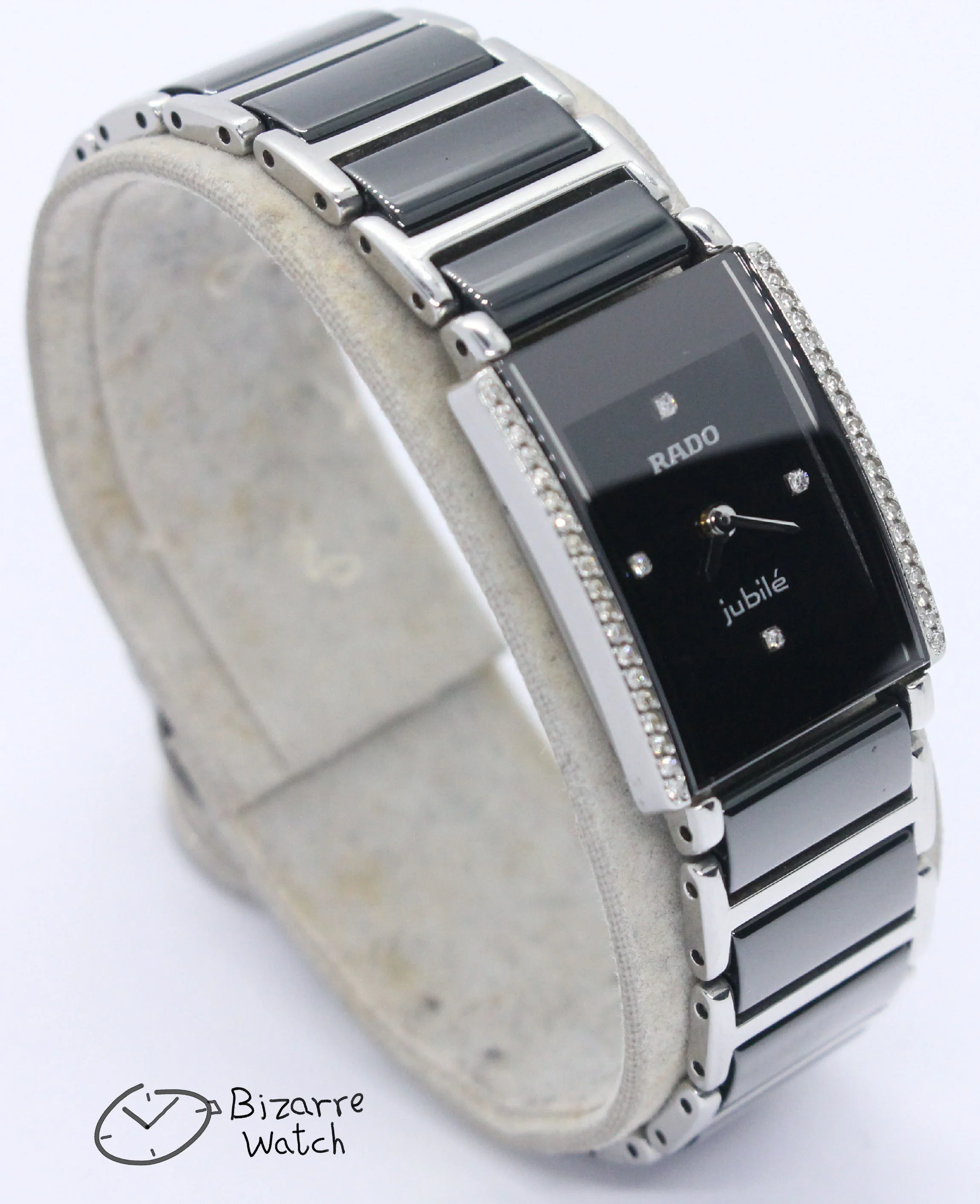 side diamond 42 Diamonds Ladies Rado Ceramic Rado Integral Jubilé 153.0430.3 Watch jubilee jubile women ladies bizarre bizarrewatch