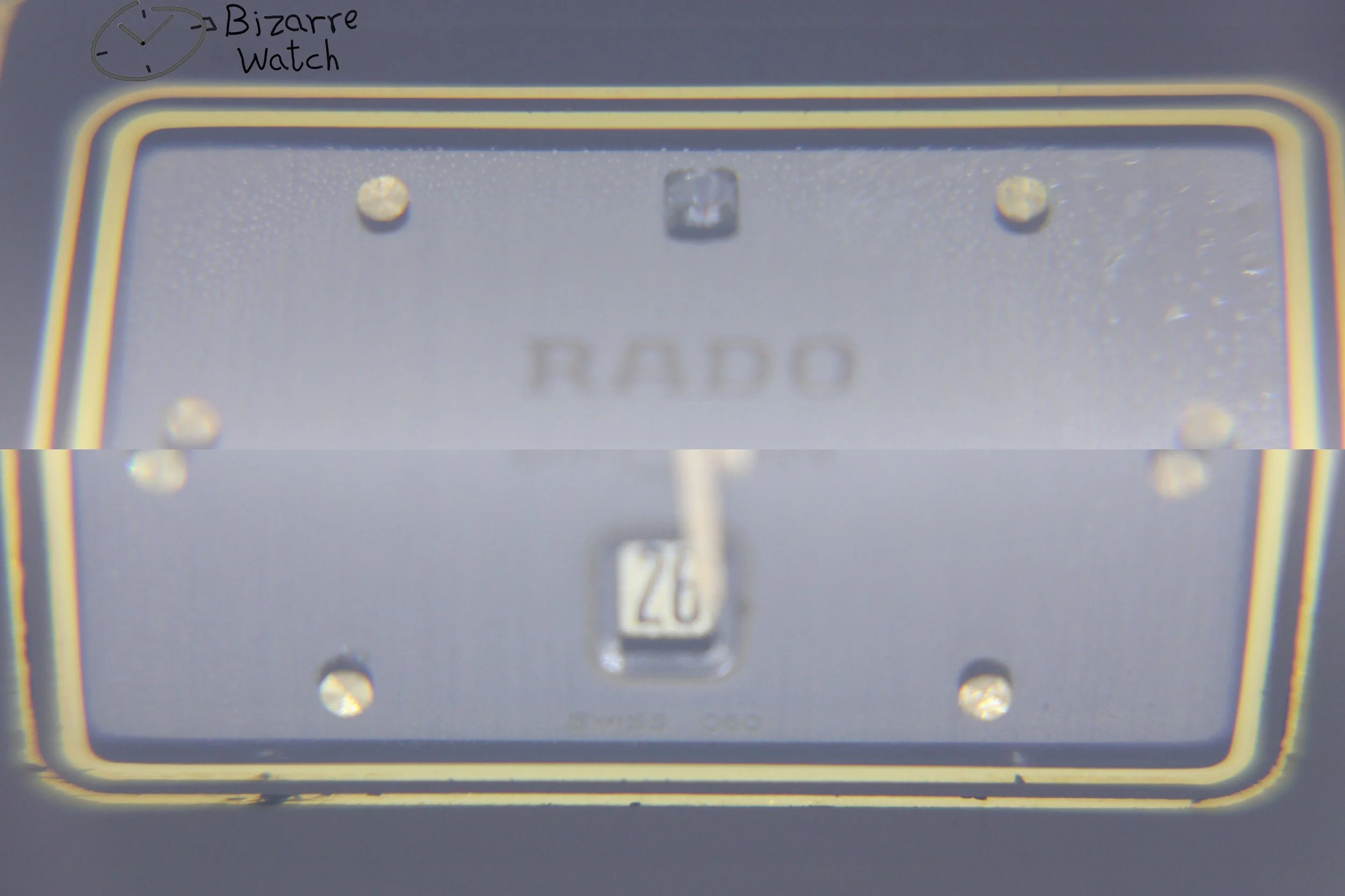 dial 060 hands logo vintage Scratchproof Rado Integral Diastar Ceramic 160.0281.3N 160.0281.3 Watch bizarre men unisex women preowned used