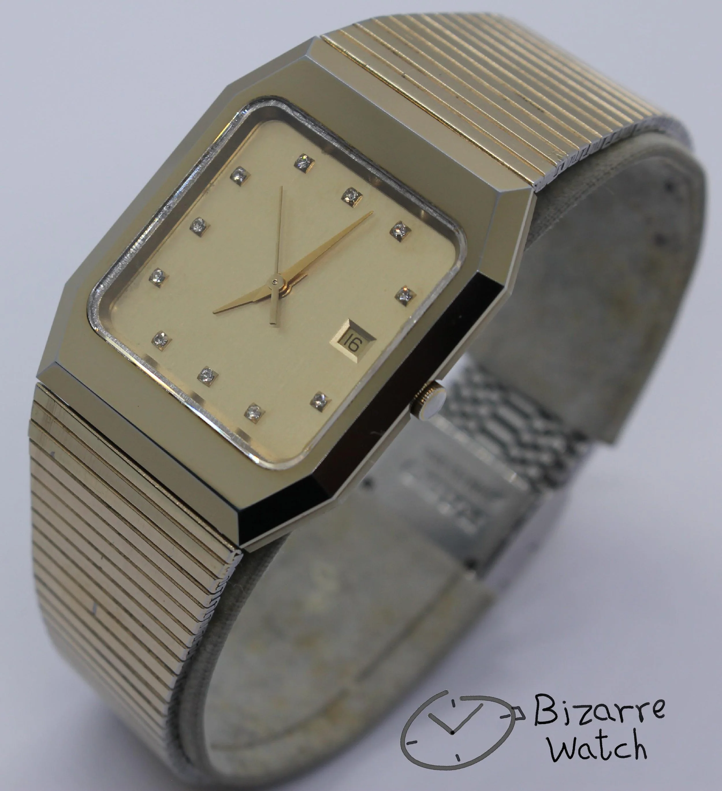 tungsten sterile dial Vintage Scratchproof Rado Diastar 129.0325.3 Tungsten Goldplated Unisex Watch bizarre women men unisex