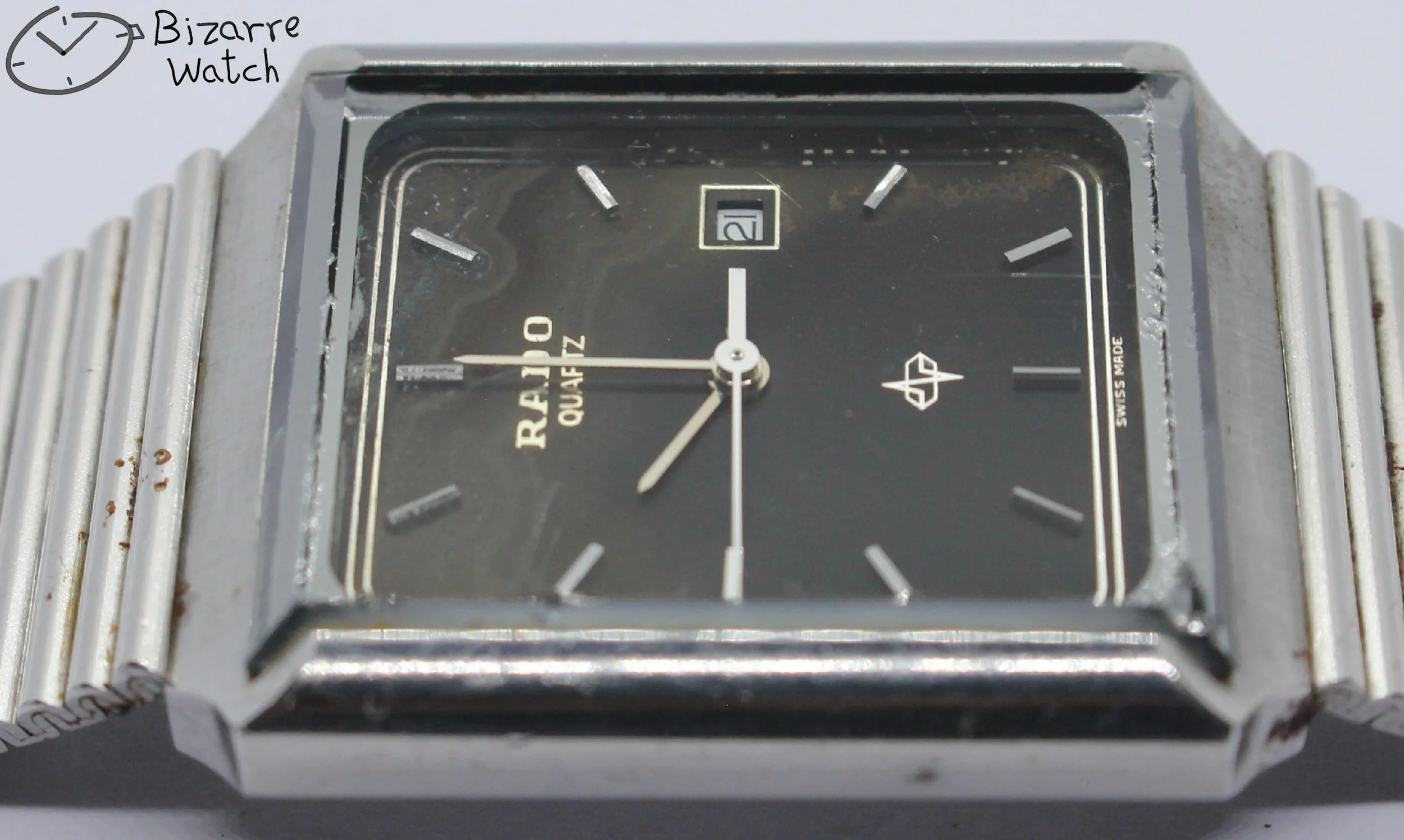 polarised polarized lens view Vintage Rado 111.3106.4 stainless steel Watch preowned used bizarre