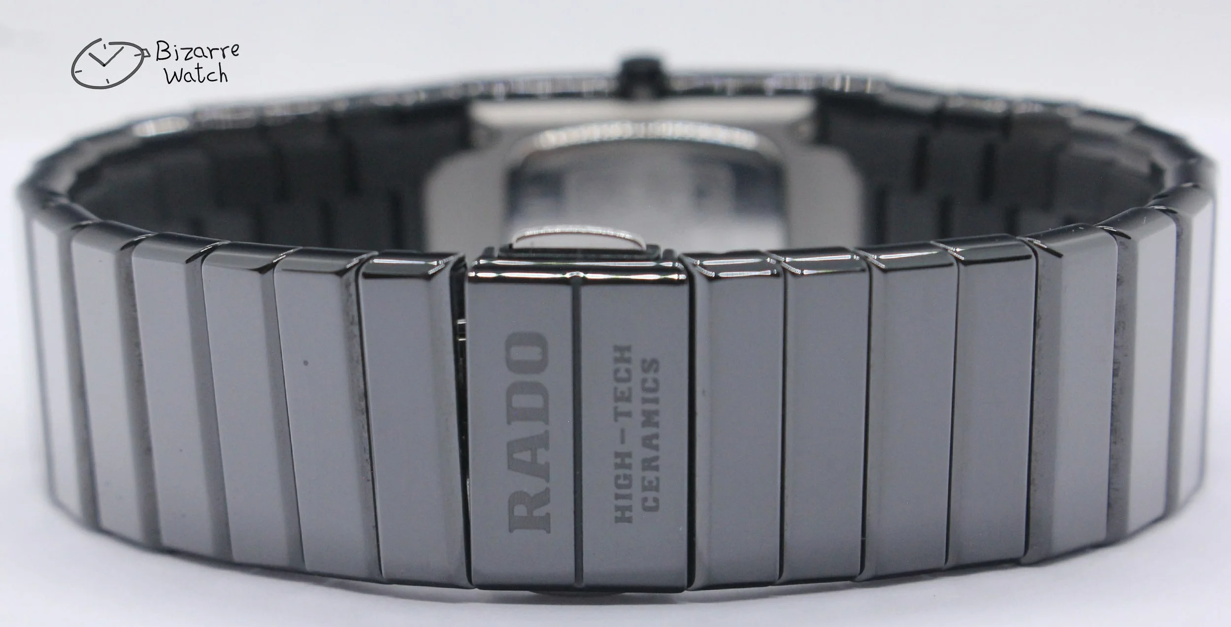 bracelet links clasp 04171 jubile vintage 4 Diamonds Scratchproof Rado Ceramica Jubilé Diastar 963.0350.3 Black Ceramic Watch women ladies preowned used
