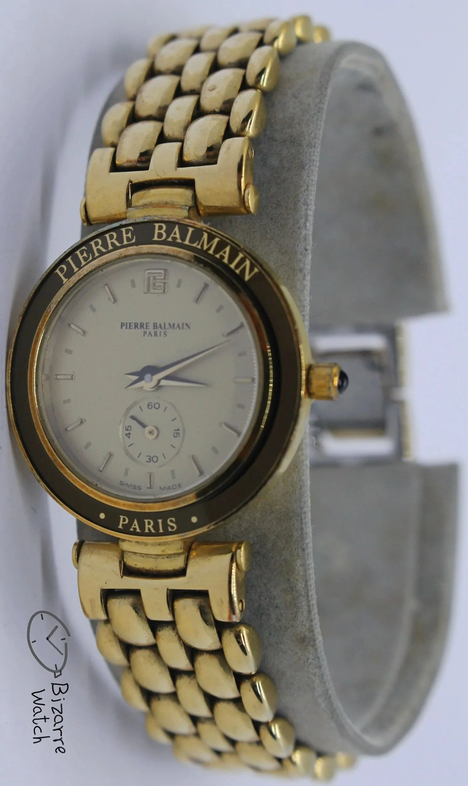 Vintage Ladies Goldplated Pierre Balmain Subsecond Hand Watch