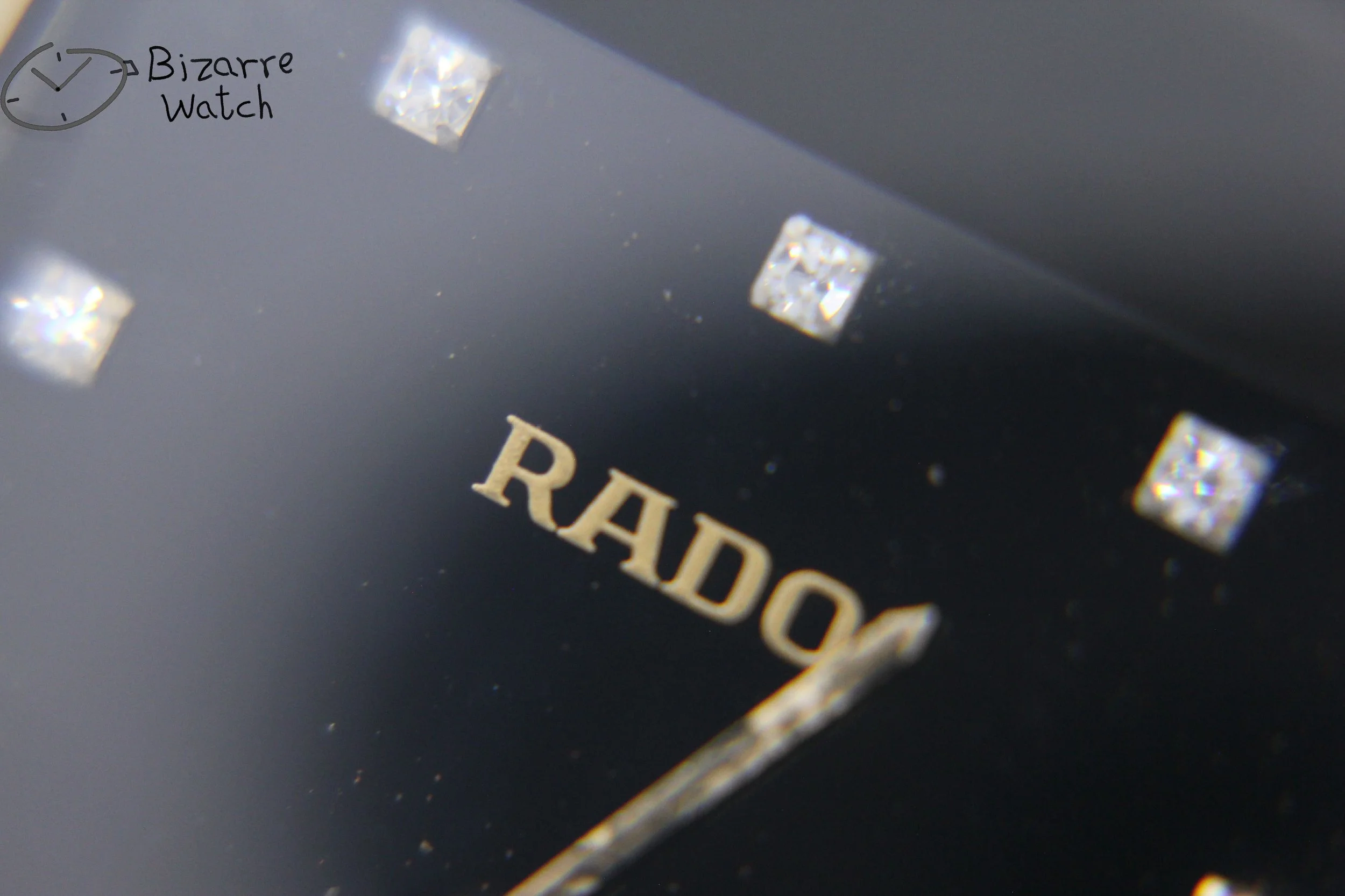 dial 073 hands crown logo date scratchproof Jubilé Diamond Rado Jubile Gold Black Ceramic Diastar Integral 160.0282.3 Watch bizarre men women unisex