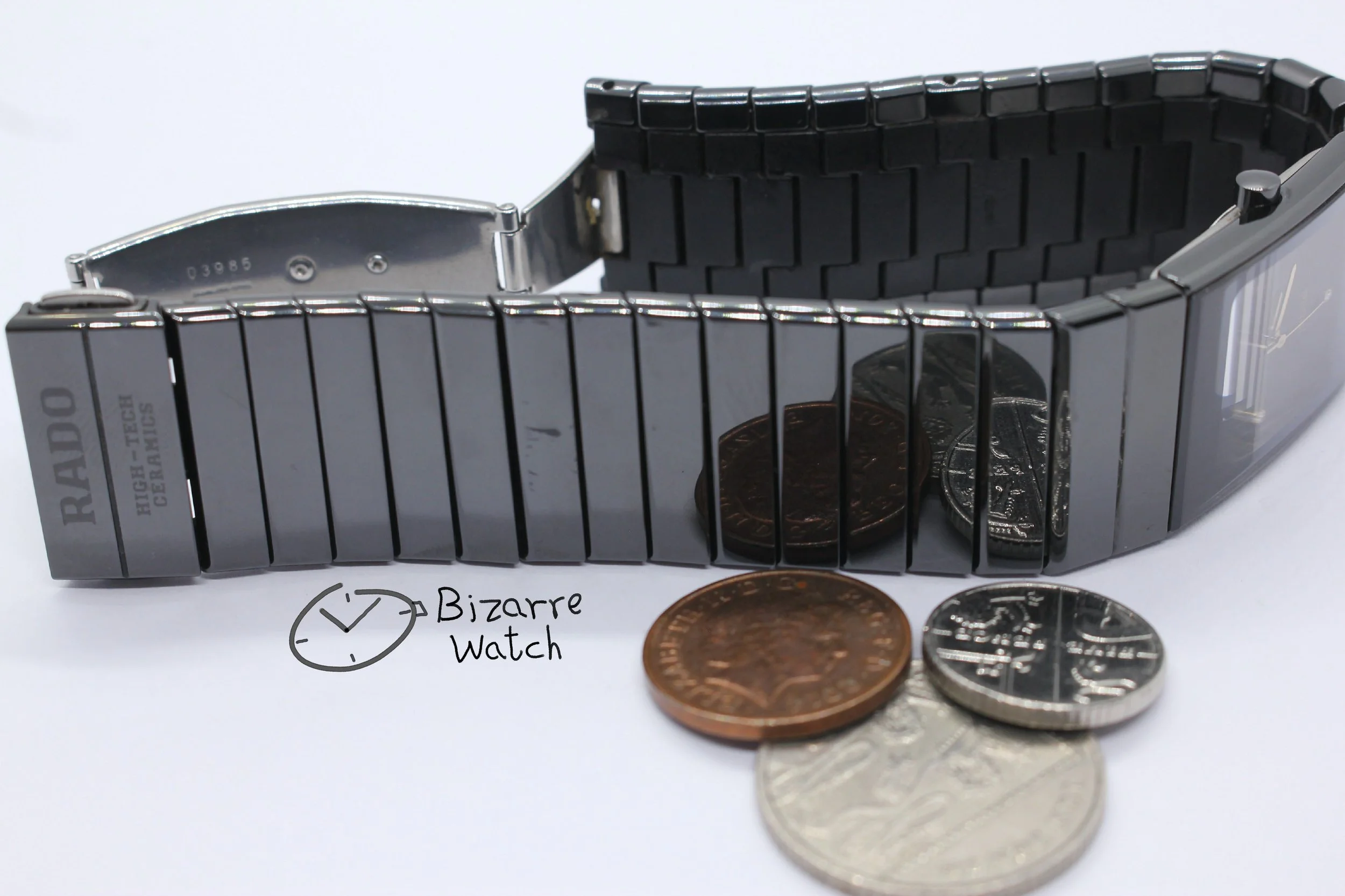 mirror reflection coin vintage 4 Diamonds 24mm Jubilé Scratchproof Rado Ceramica Jubilee 111.0348.3 Ceramic Watch women men unisex