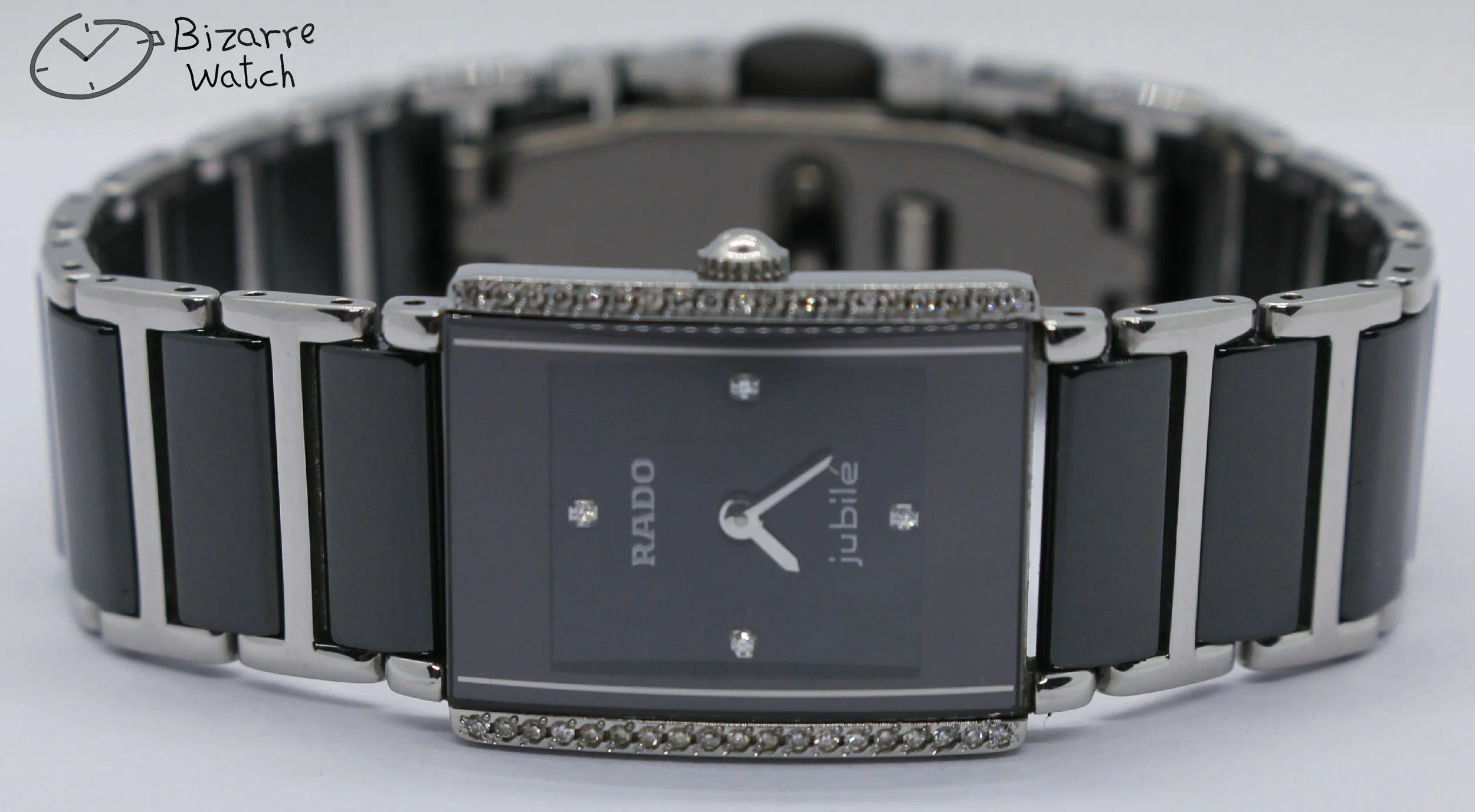 diamond 42 Diamonds Ladies Rado Ceramic Rado Integral Jubilé 153.0430.3 Watch jubilee jubile women ladies bizarre bizarrewatch