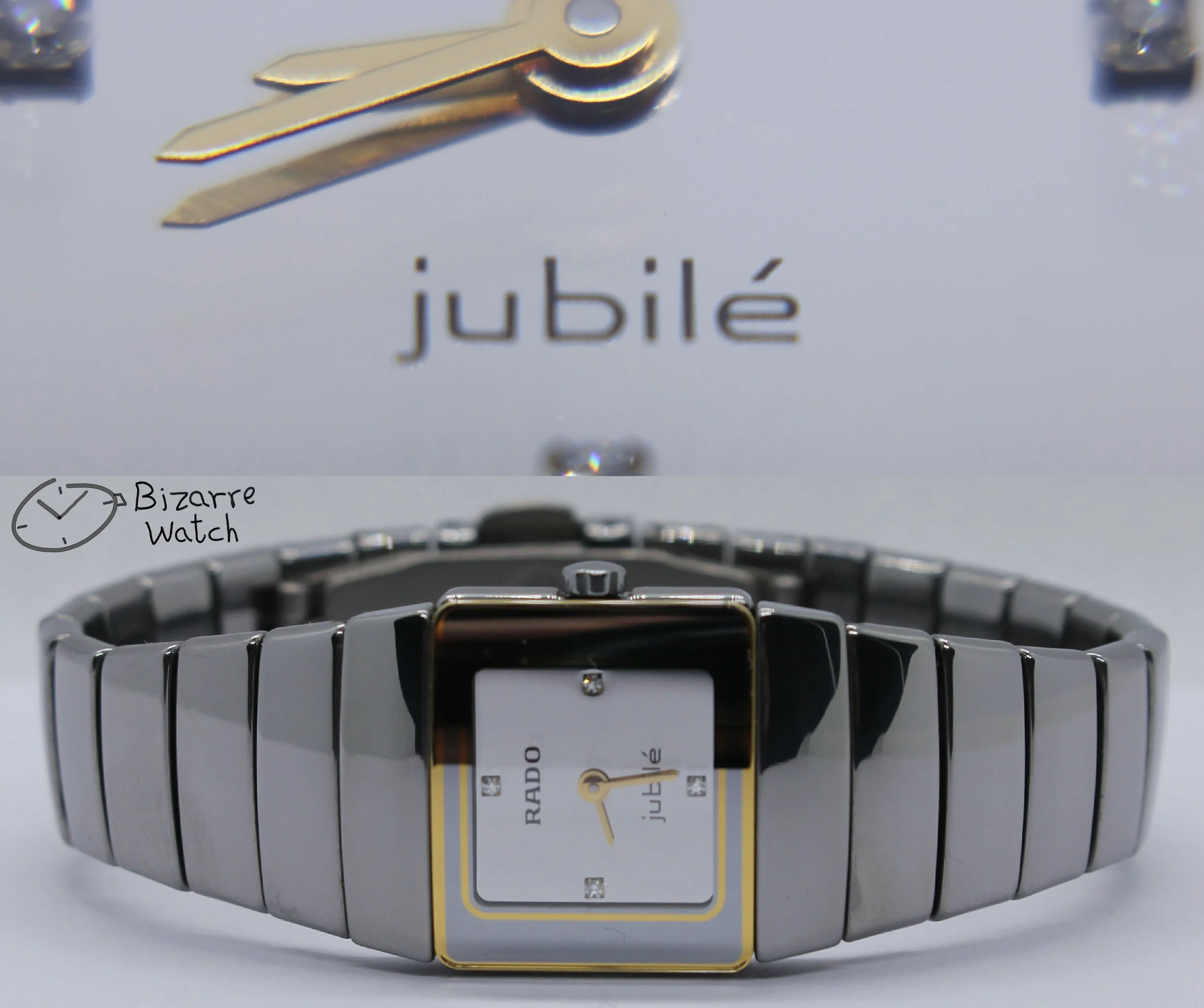 Jubilé diamond Diamonds Rado Diastar Sintra Jubile jubiee 21mm Silver 153.0334.3 Ceramic Watch ladies women bizarre bizarrewatch