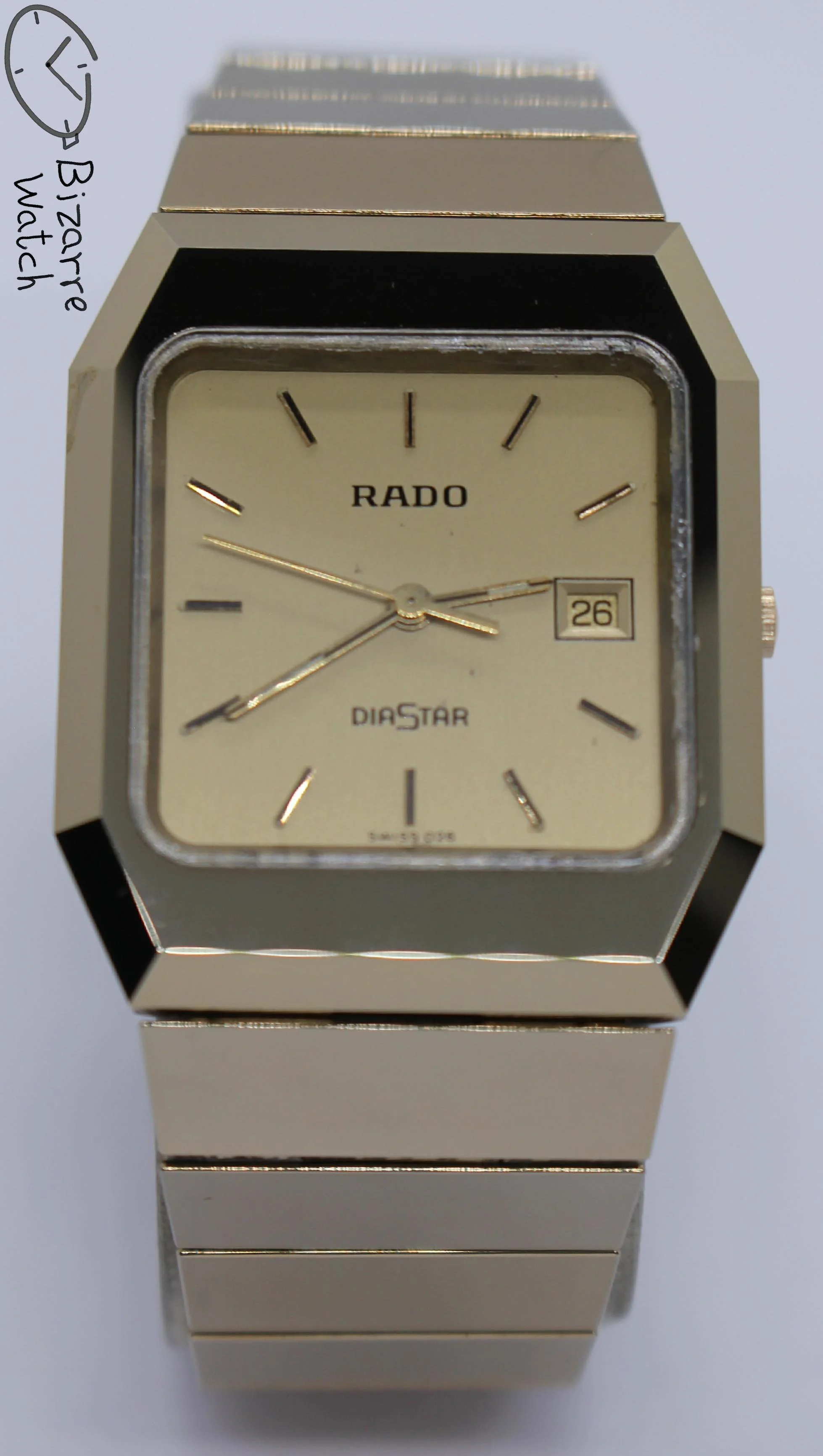 Vintage Scratchproof Rado Diastar 129.0325.3 Tungsten Mirror Finish Unisex Watch bizarre women men