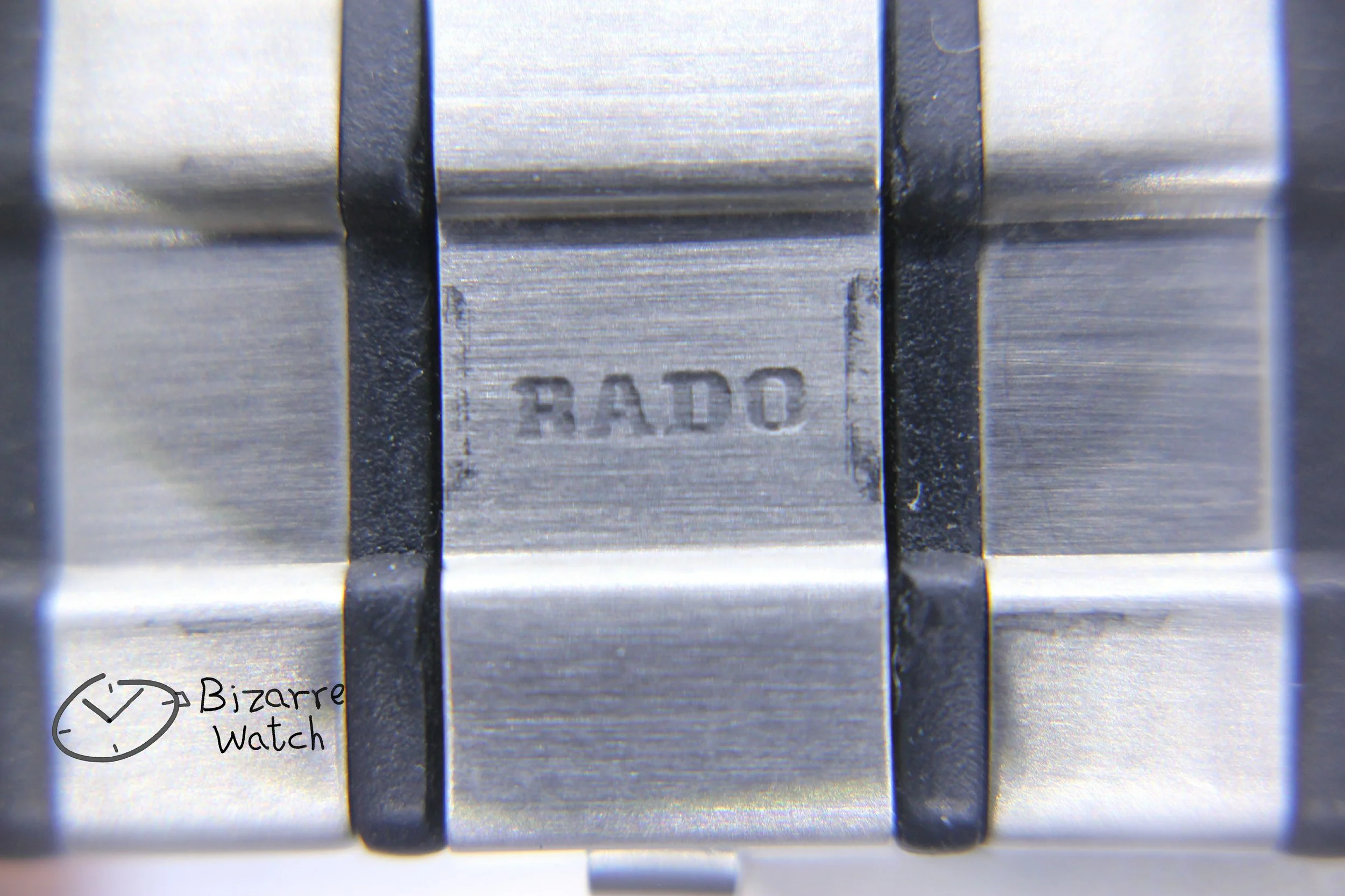 clasp 03600 vintage RARE Rado La Coupole 129.4075.4 Stainless Steel Rubber Bracelet Watch men women unisex bizarre