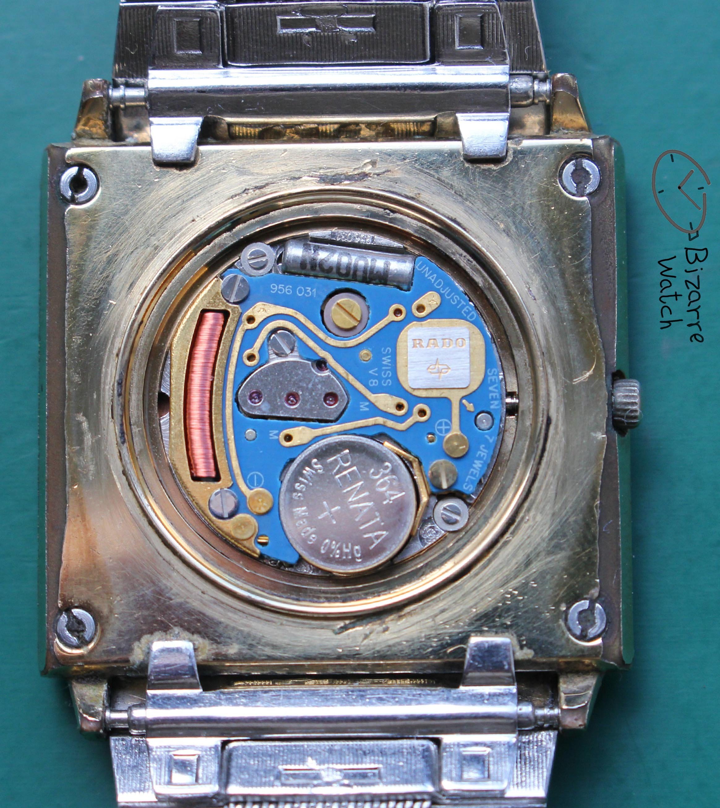 eta 956.031 movemen Rado Florence 121.2019.2 bracelet goldplated sapphire bizarrewatch bizarre watch women men unisex used preowned