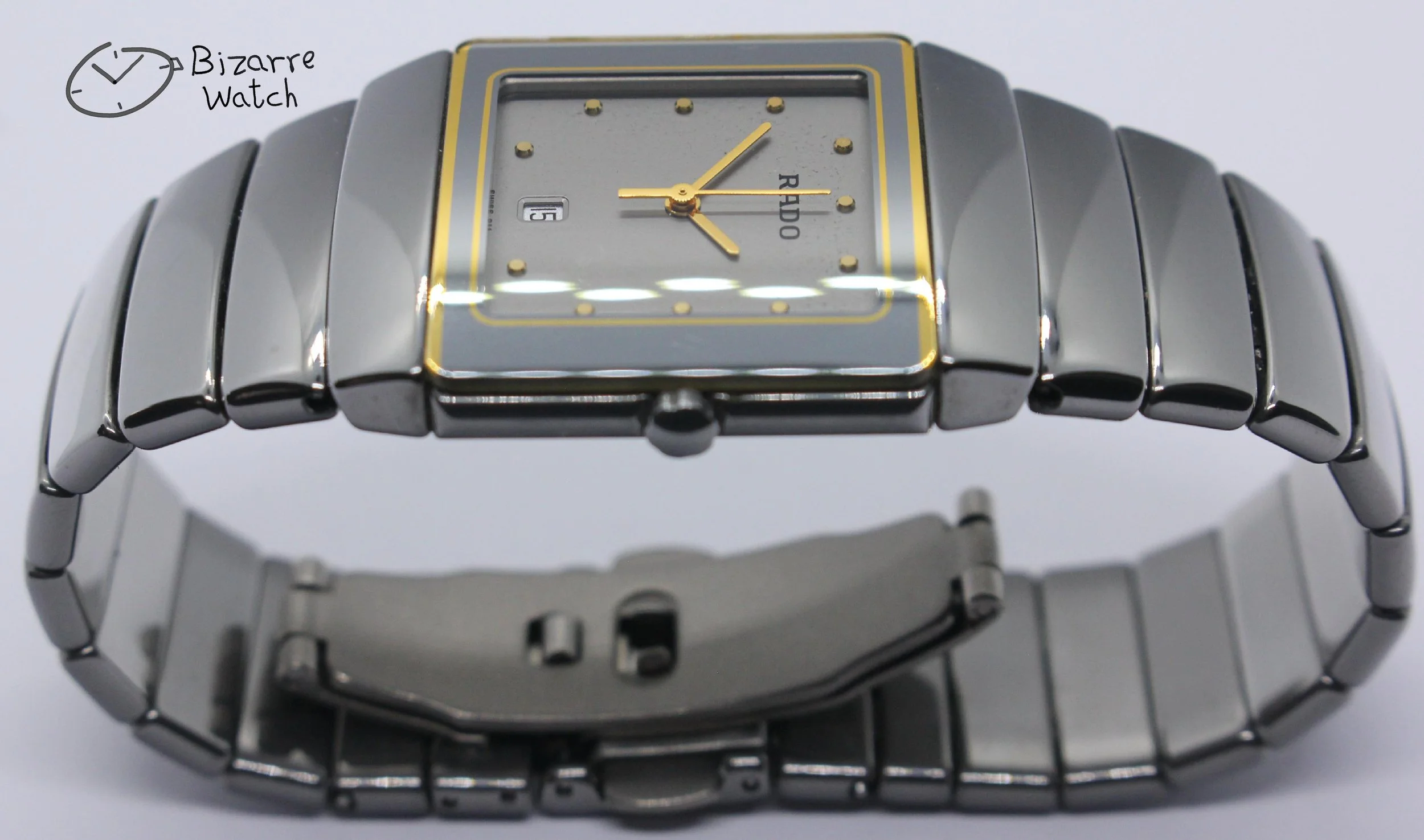 side polarised polarized lens view vintage scratchproof Rado Diastar Sintra 29mm Silver 152.0332.3 Ceramic Titanium Watch bizarre women men unisex