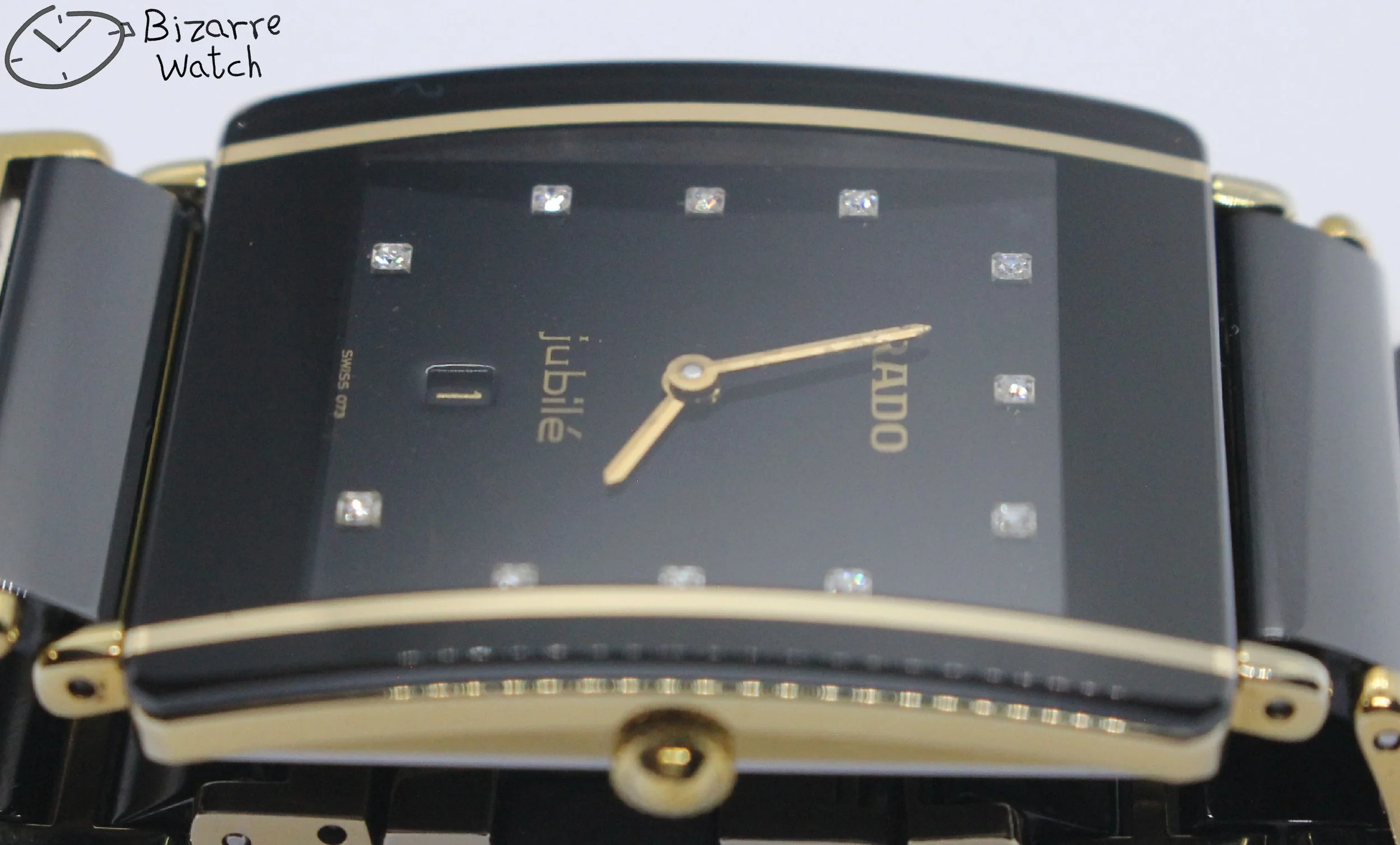 polarised polarized lens view scratchproof Jubilé Diamond Rado Jubile Gold Black Ceramic Diastar Integral 160.0282.3 Watch bizarre men women unisex