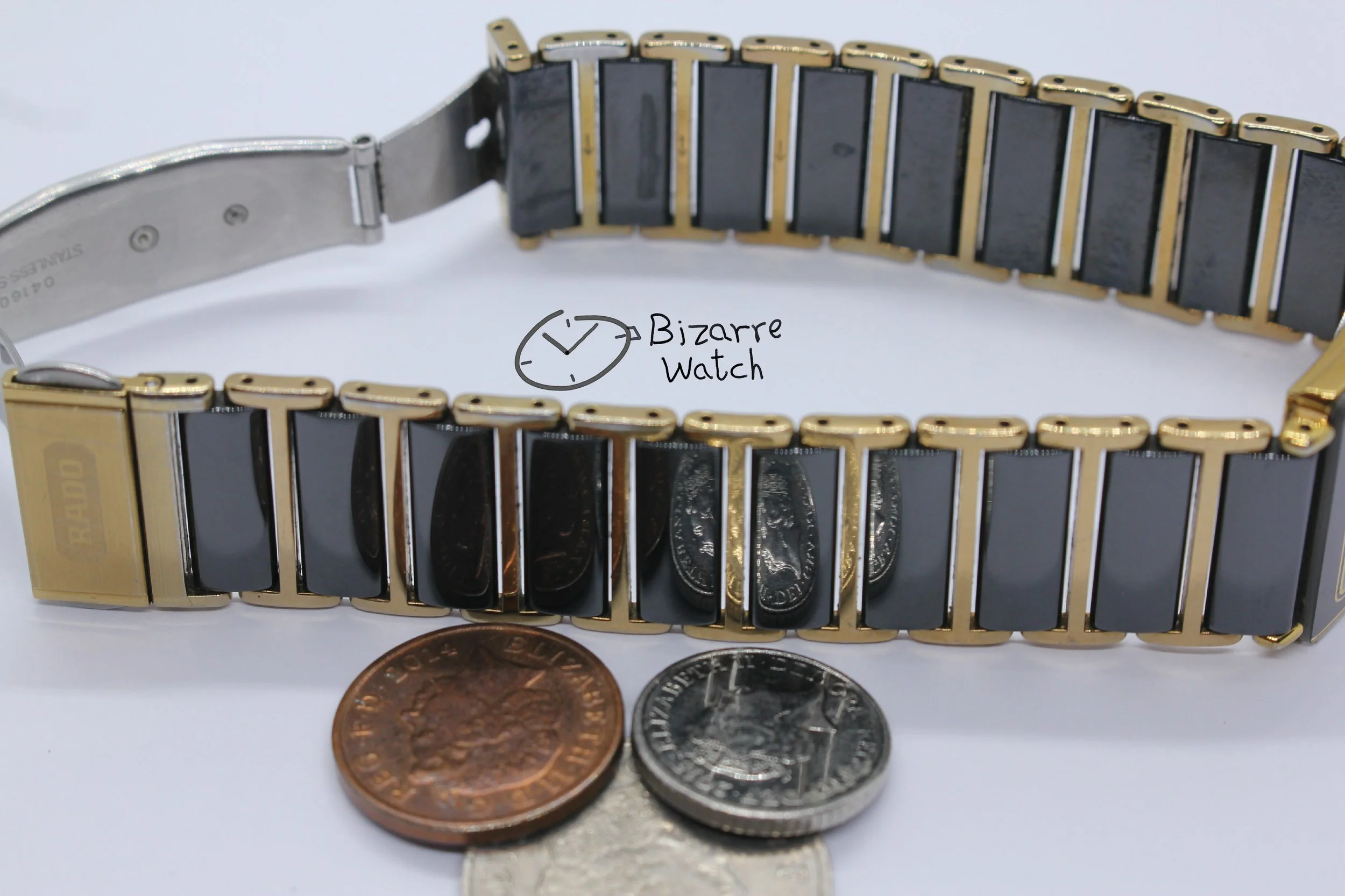 coin reflection mirror links vintage Scratchproof Rado Integral Diastar Ceramic 160.0281.3N 160.0281.3 Watch bizarre men unisex women preowned used