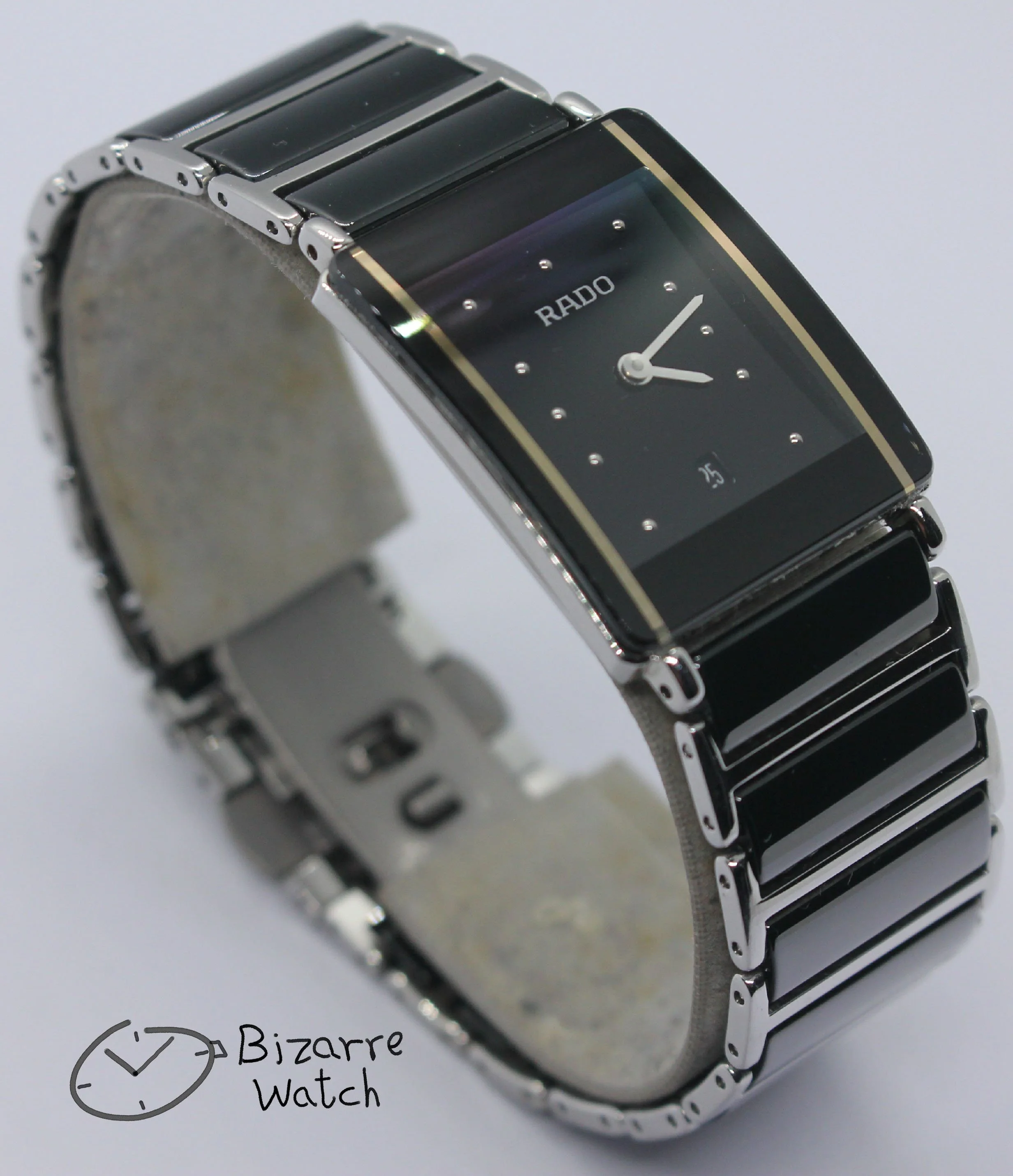 polarized polarised lens view Scratchproof Rado Black Ceramic Diastar Integral 160.0486.3 Watch men gents bizarre bizarrewatch