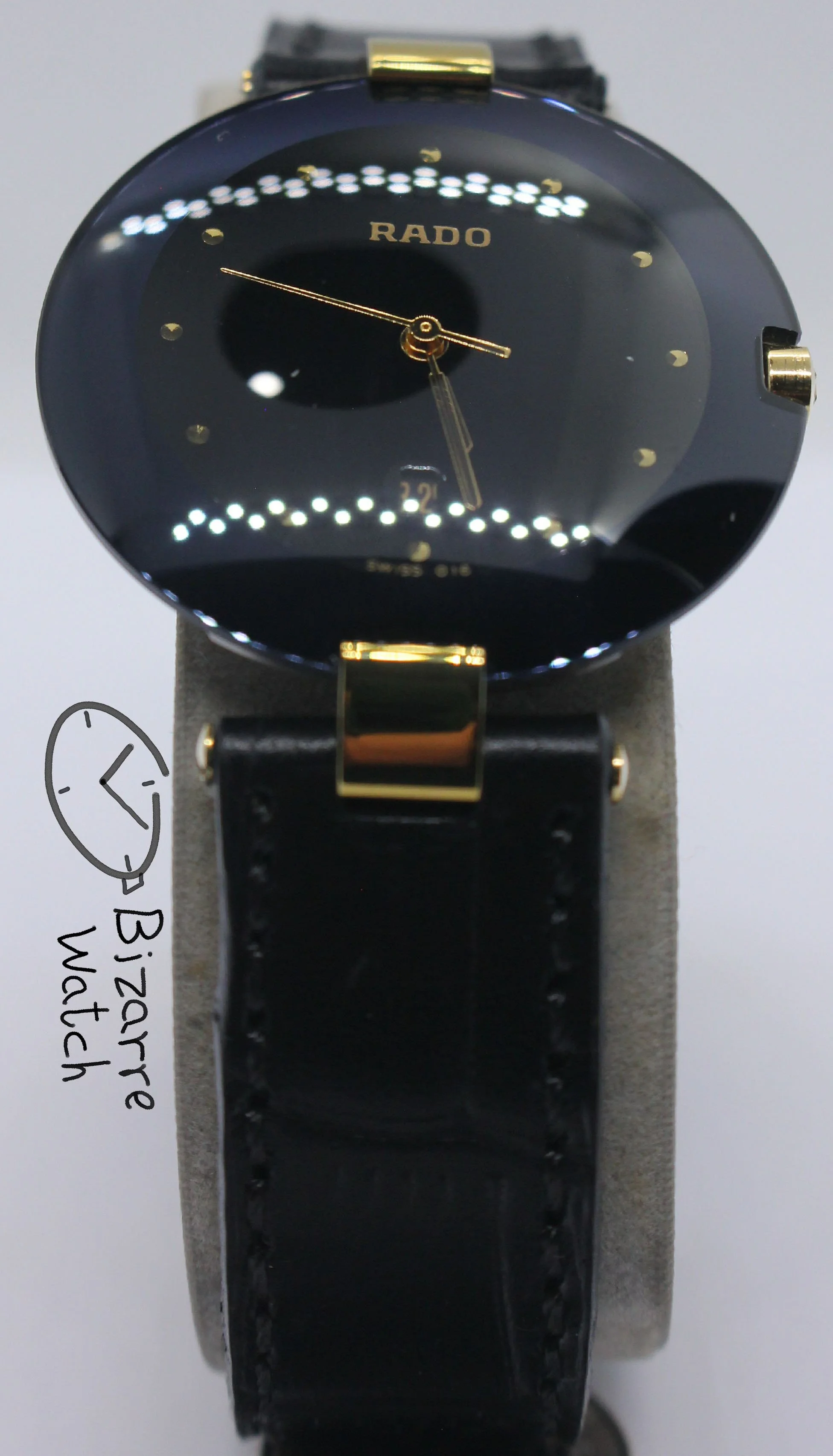 Vintage Rado La Coupole 129.4075.4 129.4075.4N Genuine Leather Long Strap Watch bizarre bizarrewatch women men unisex