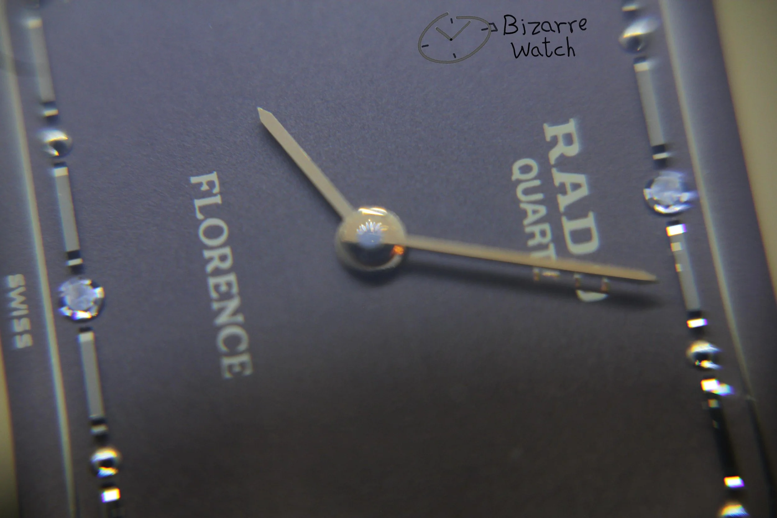 dial diamond Rado Florence 121.2019.2 bracelet goldplated sapphire bizarrewatch bizarre watch women men unisex used preowned