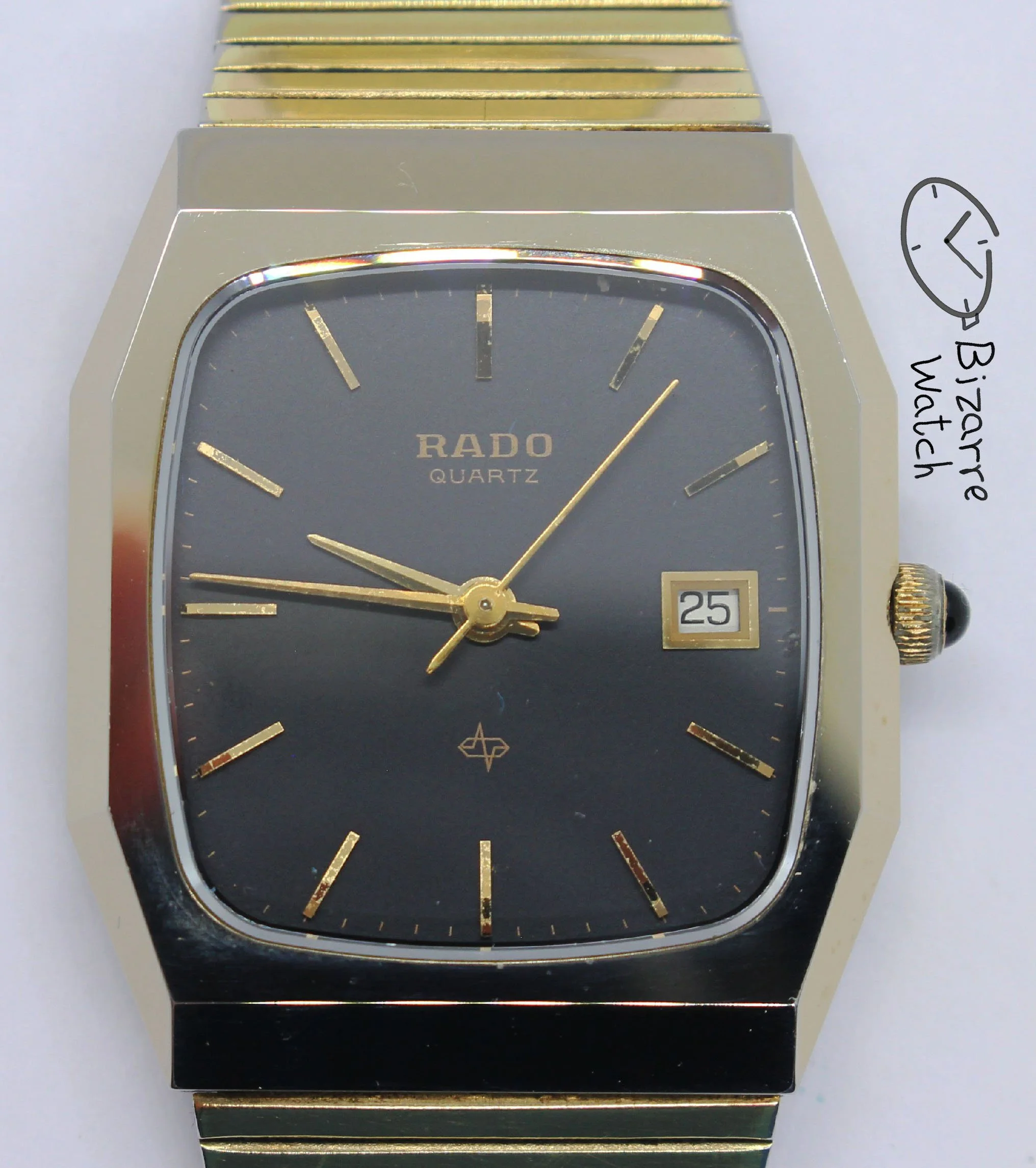 goldplated gold plated bracelet Vintage Scratchproof Rado Diastar 129.9500.9 Tunsgten Carbide Goldplated Watch men women unisex pre-owned pre-owned bizarre