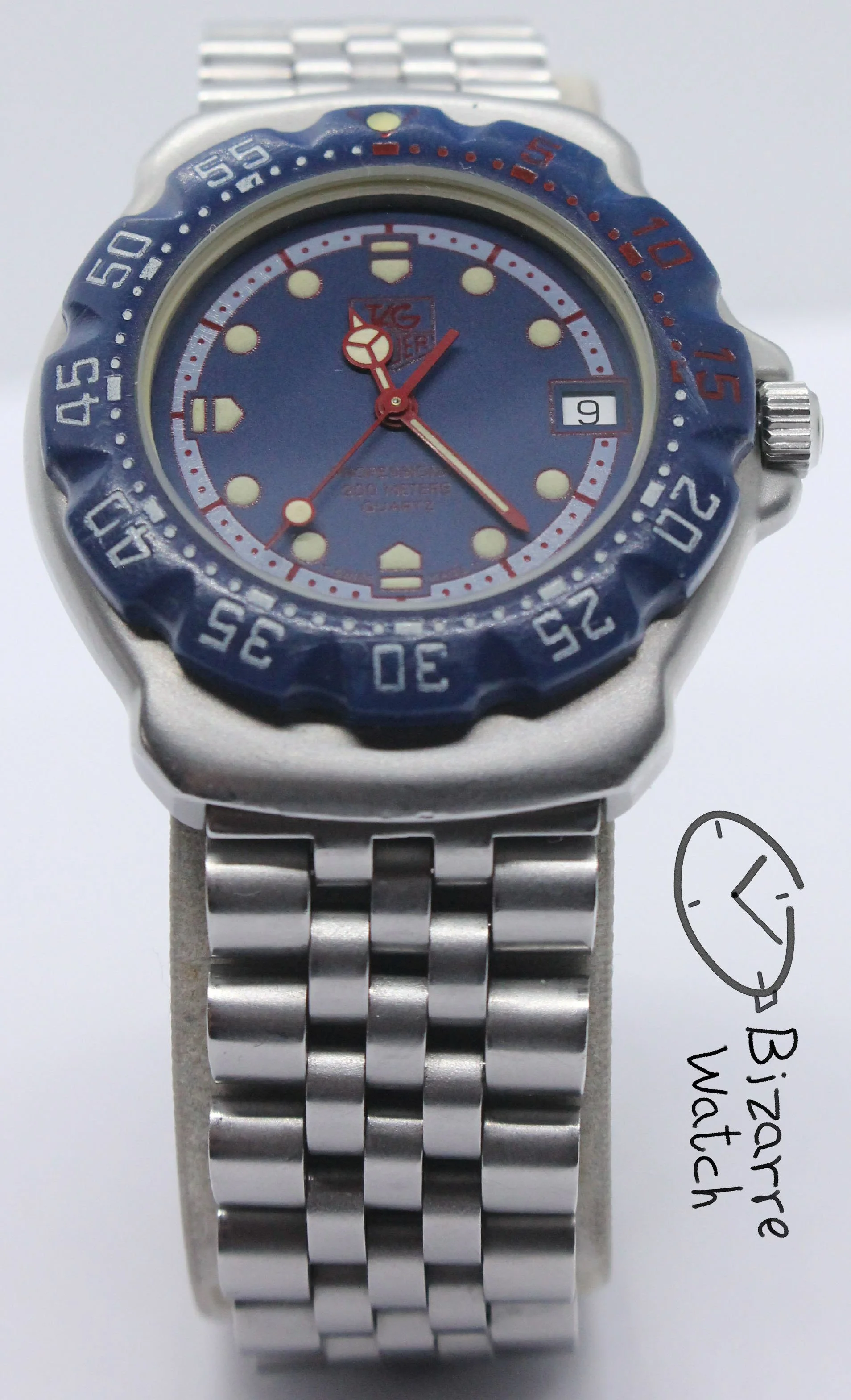 ジャンク品　TAG Heuer 腕時計 青/シルバー 200m防水370.513 TAG HEUER — Shop — bizarrewatch