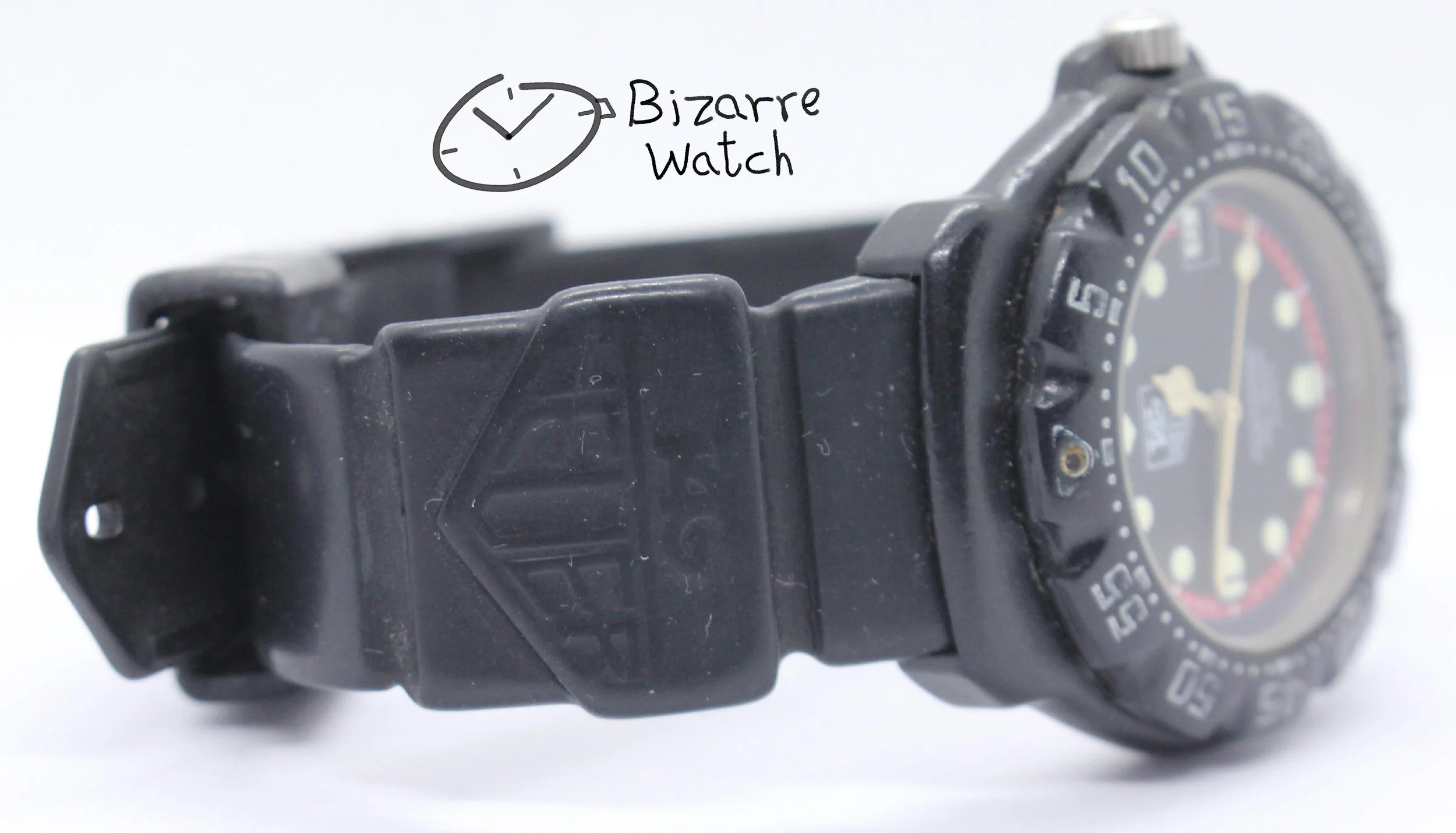 caseback vintage TAG HEUER Formula 1 200M All Black With Date 383.513 383.513/1 Watch men unisex rubber