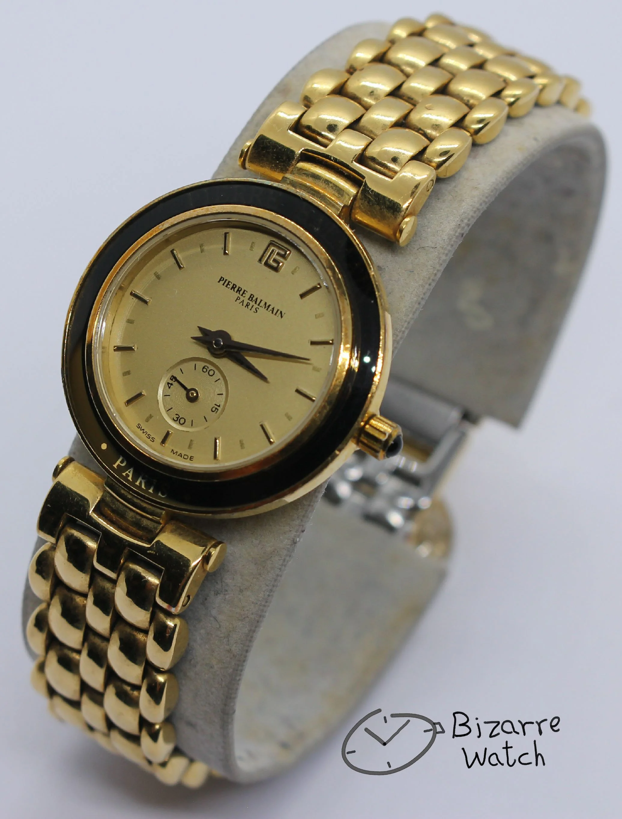 small seconds Vintage Ladies Goldplated Pierre Balmain Subsecond Hand Watch
